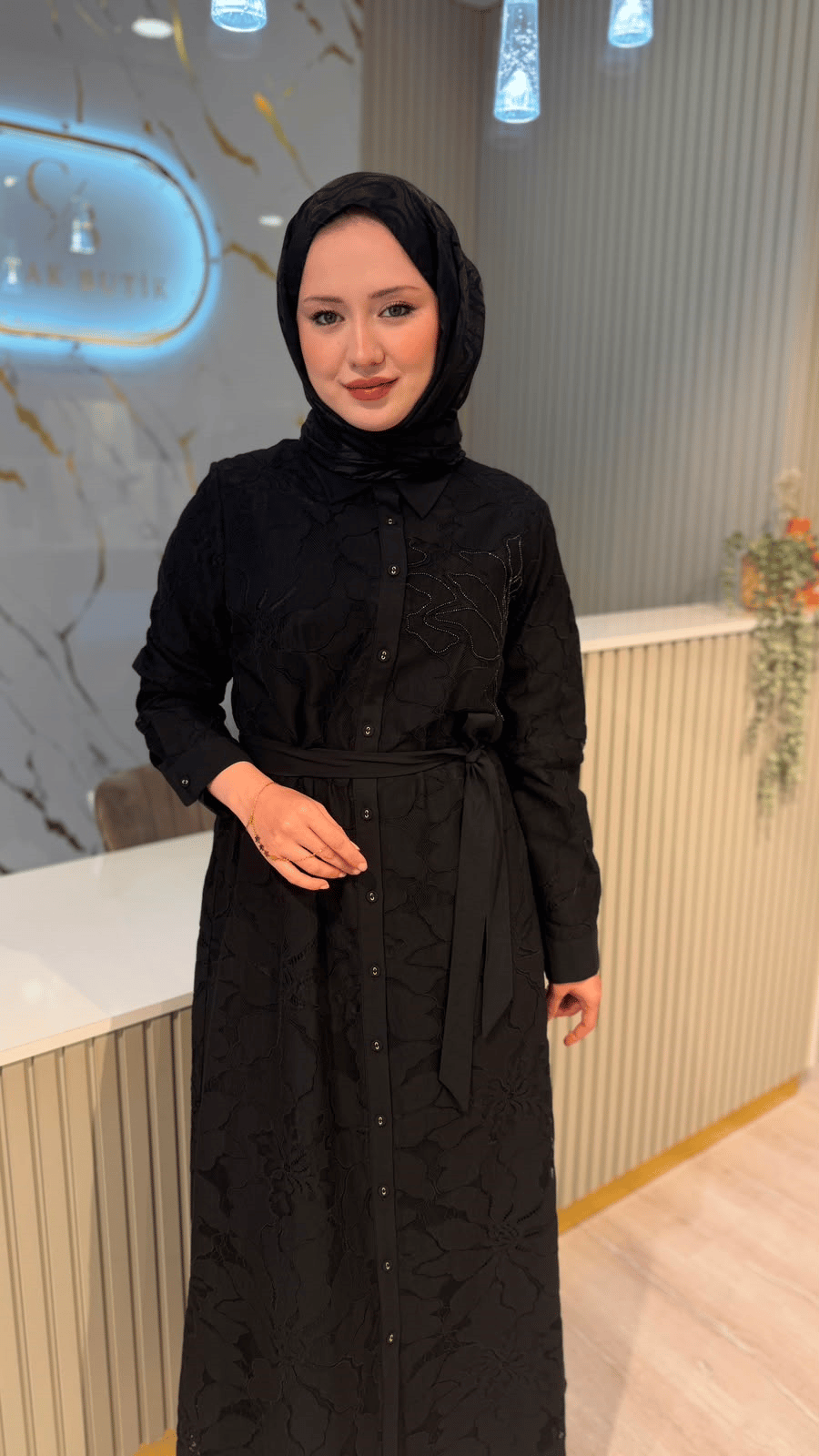 FUAT GÜRŞEN 61000  ELBİSE - SİYAH