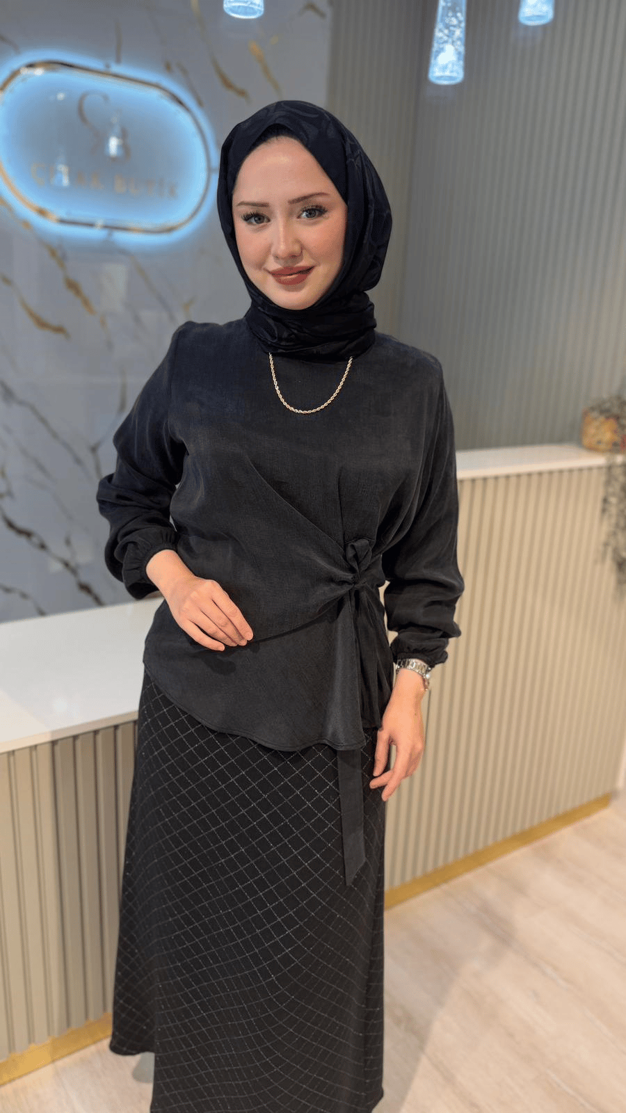 FUAT GÜRŞEN 6212 ETEKLİ TAKIM - SİYAH