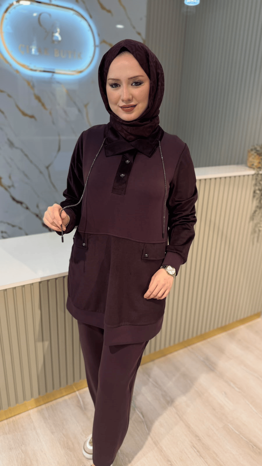 FUAT GÜRŞEN 6216 SİM İP DETAYLI TAKIM - MÜRDÜM