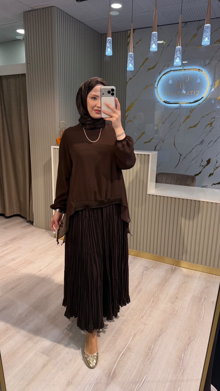 FUAT GÜRŞEN 6301 BLUZ- KAHVE