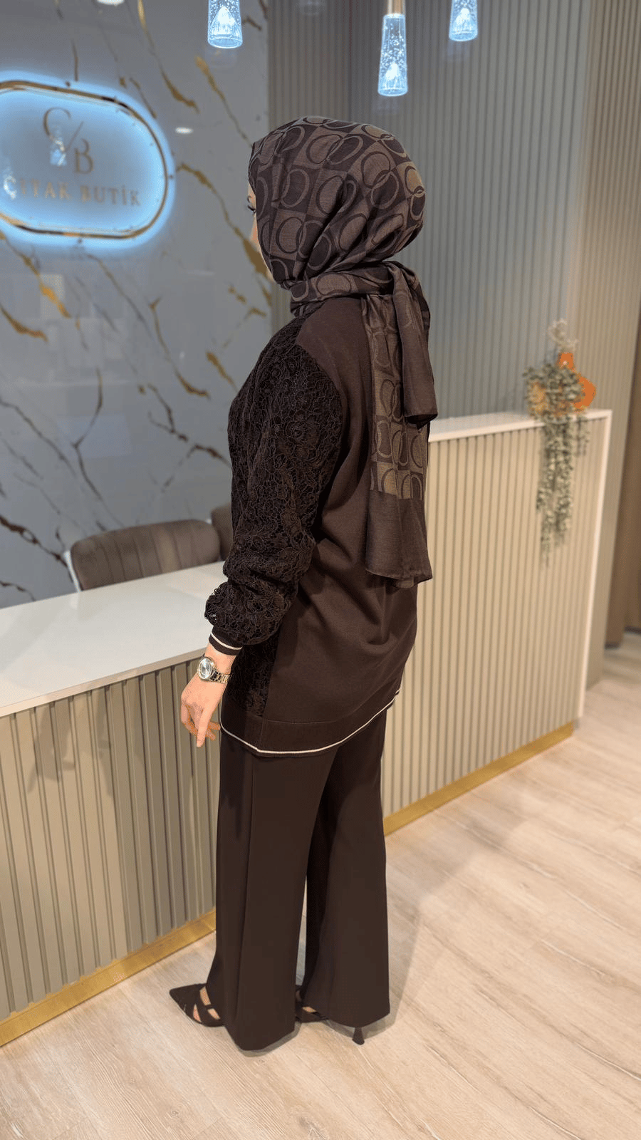 FUAT GÜRŞEN 6904 TRİKO HIRKA - KAHVE