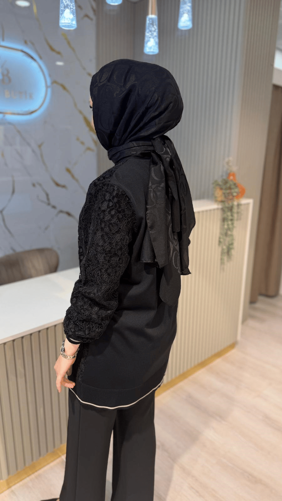 FUAT GÜRŞEN 6904 TRİKO HIRKA - SİYAH