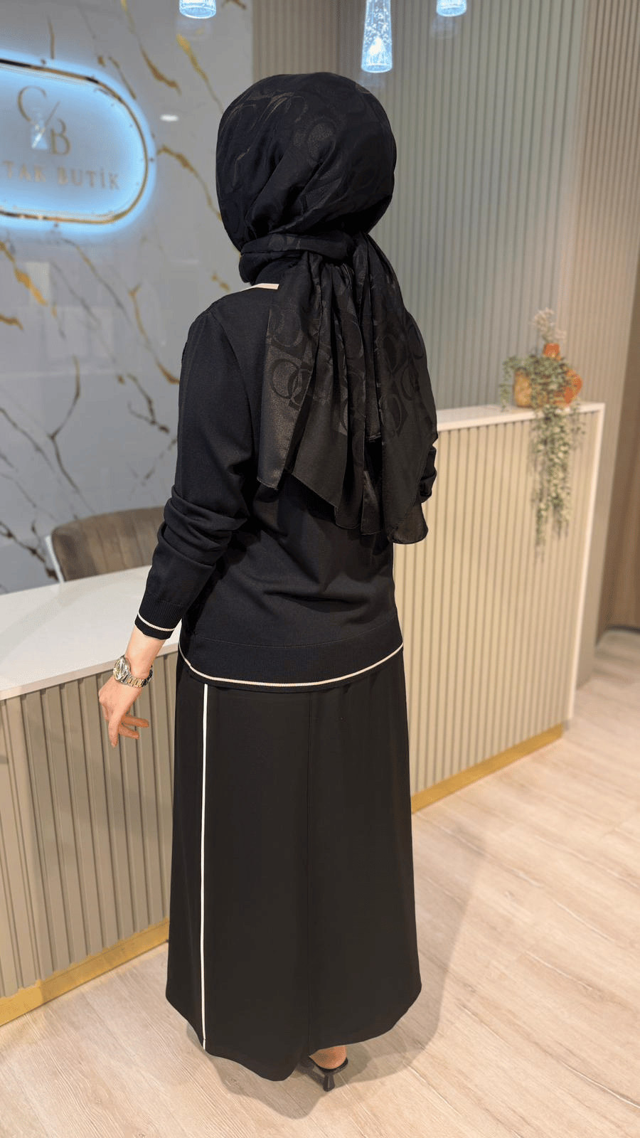 FUAT GÜRŞEN 6905 TRİKO TUNİK-SİYAH