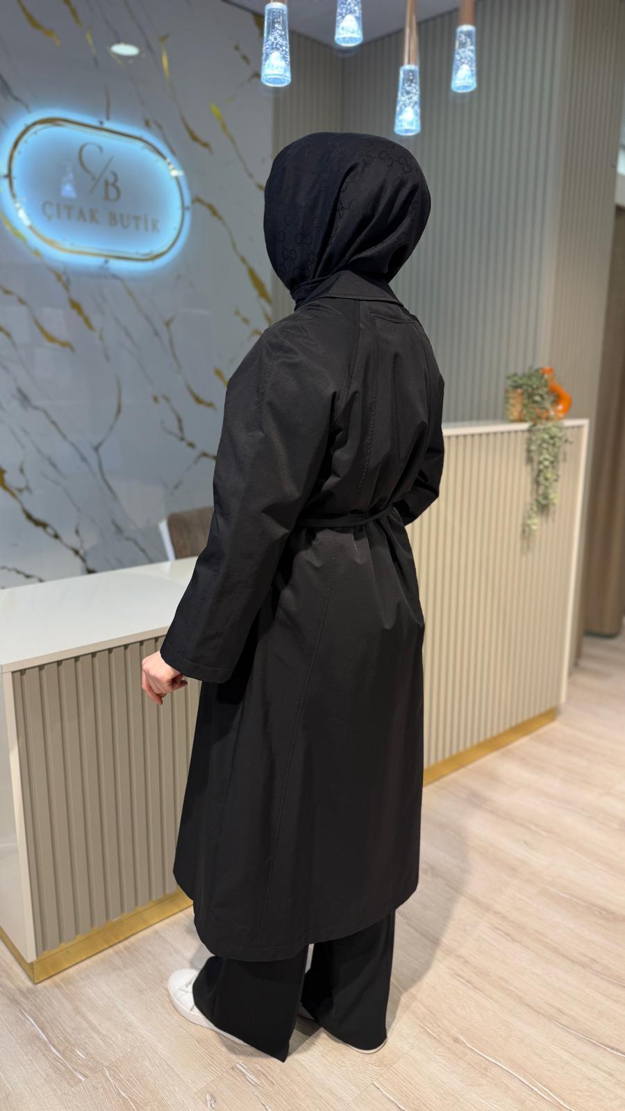 GHİSA 2687 TRENÇ - SİYAH