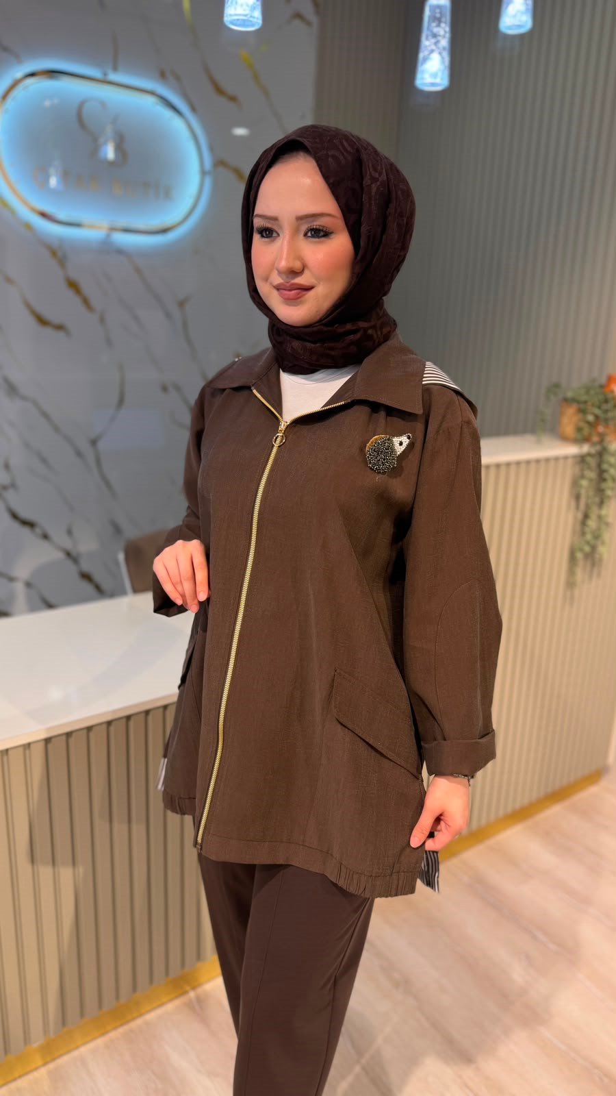 GHİSA 3299 KAP-  KAHVE