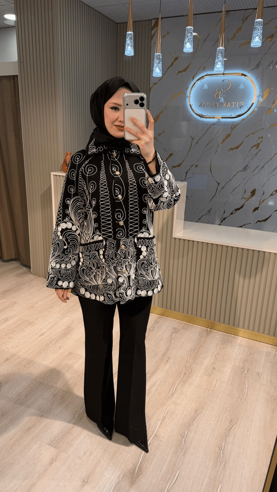 GHİSA 3363 CEKET - SİYAH