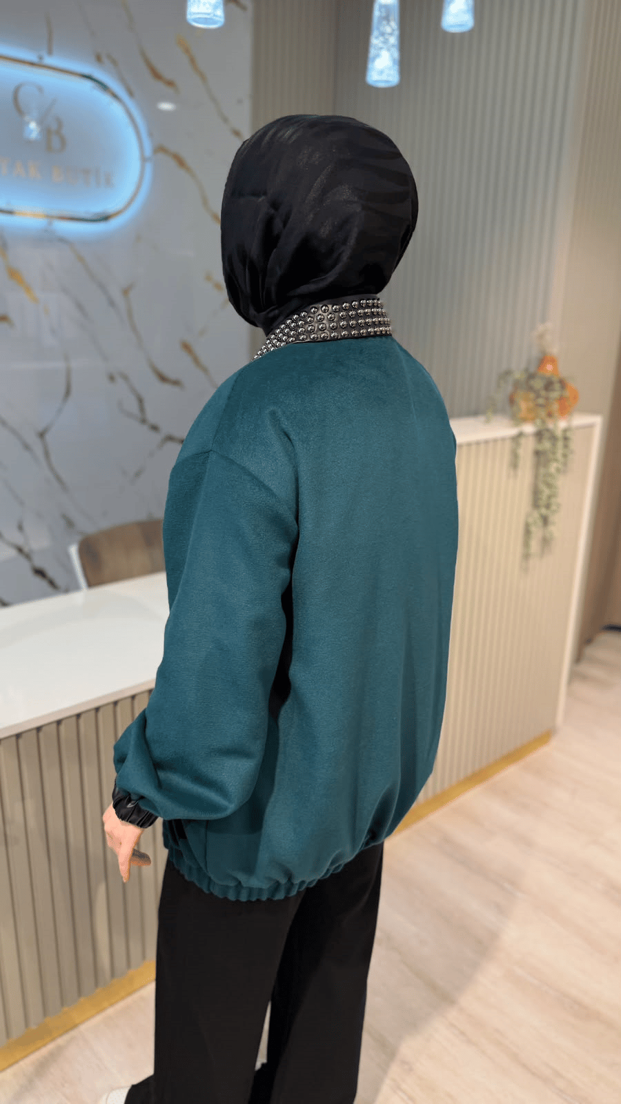 GHİSA 3460 CEKET- YEŞİL
