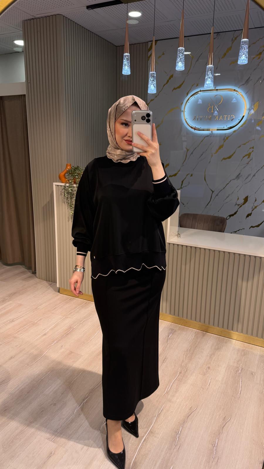 GHİSA 4304 TUNİK- SİYAH