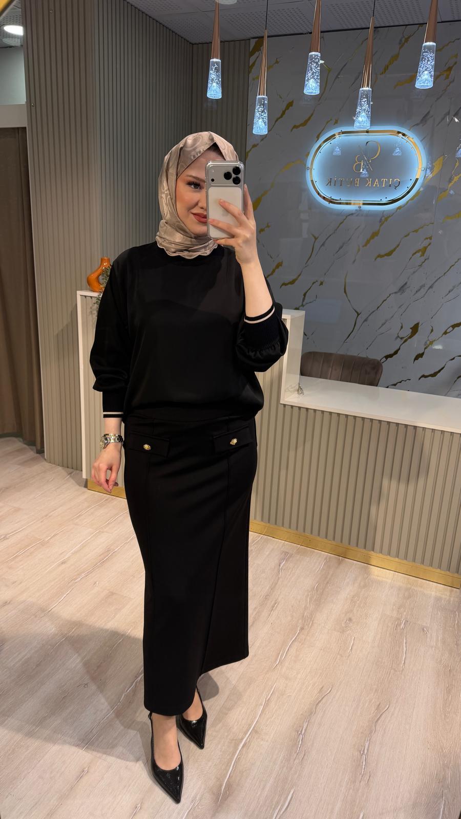 GHİSA 4304 TUNİK- SİYAH