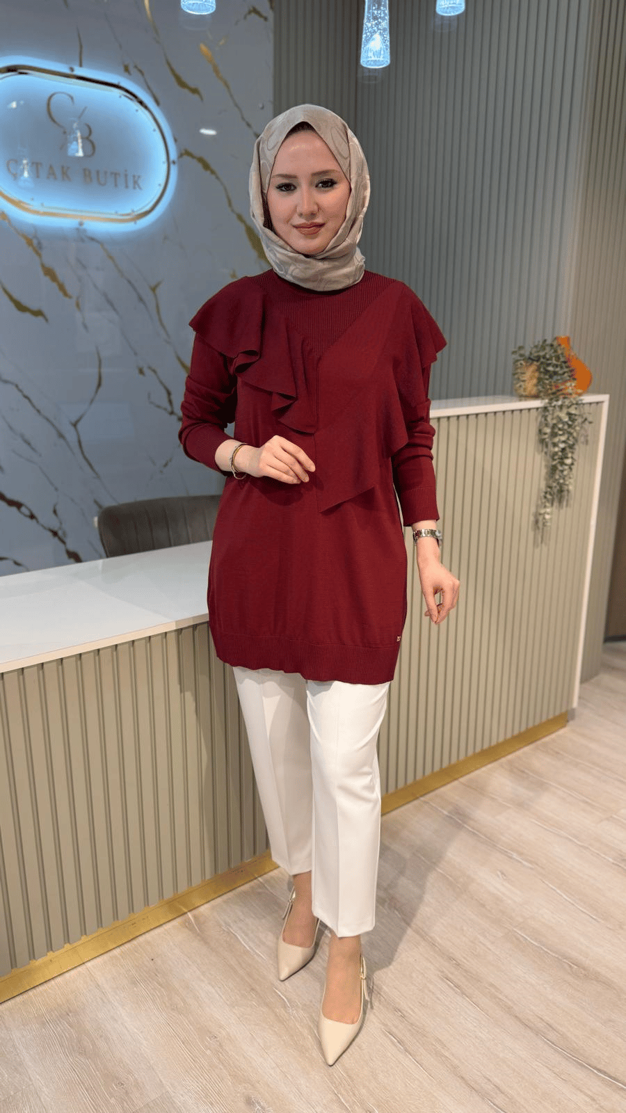 GHİSA 43255 TUNİK- BORDO