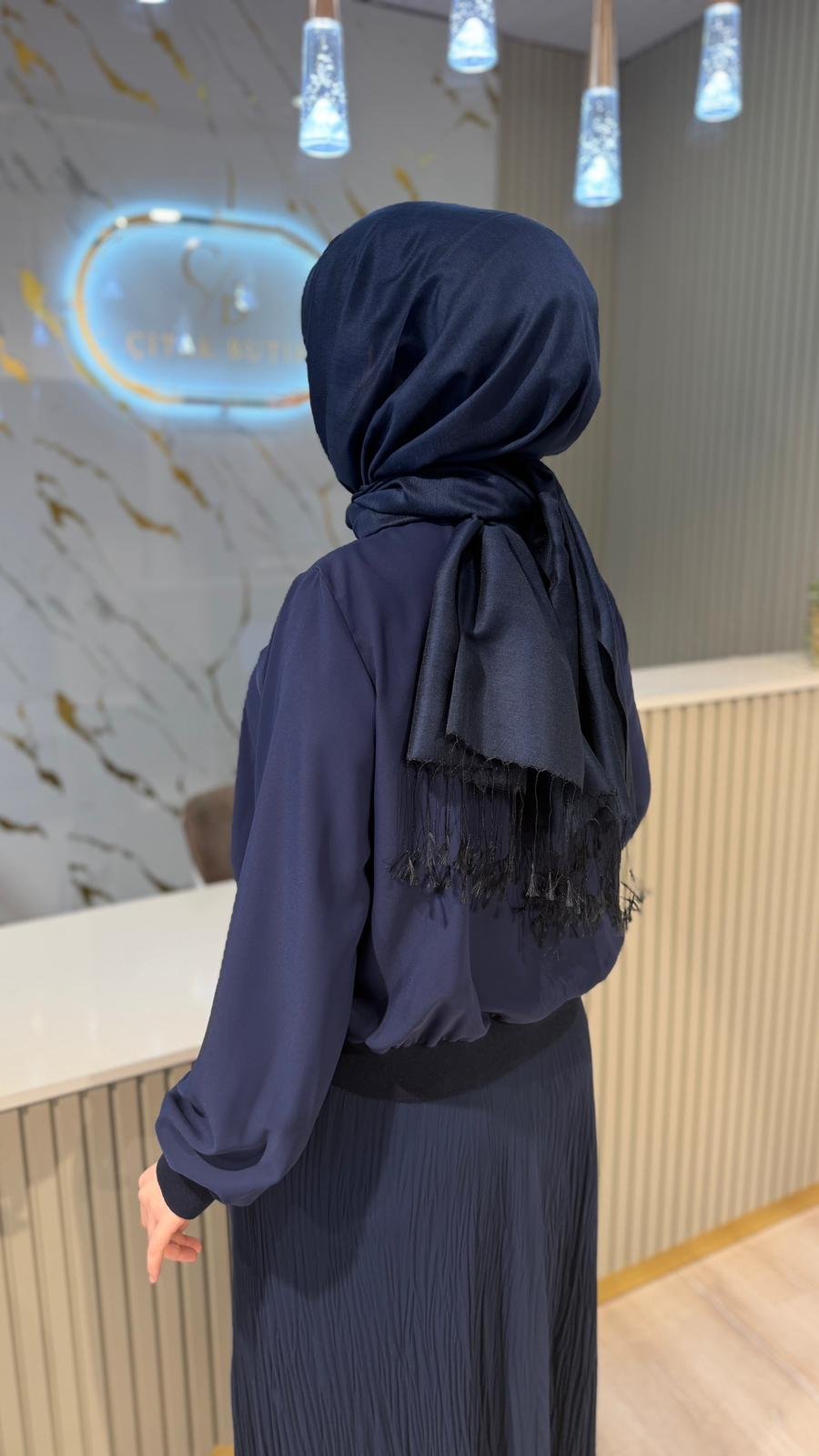 GHİSA 4424 BLUZ - LACİVERT