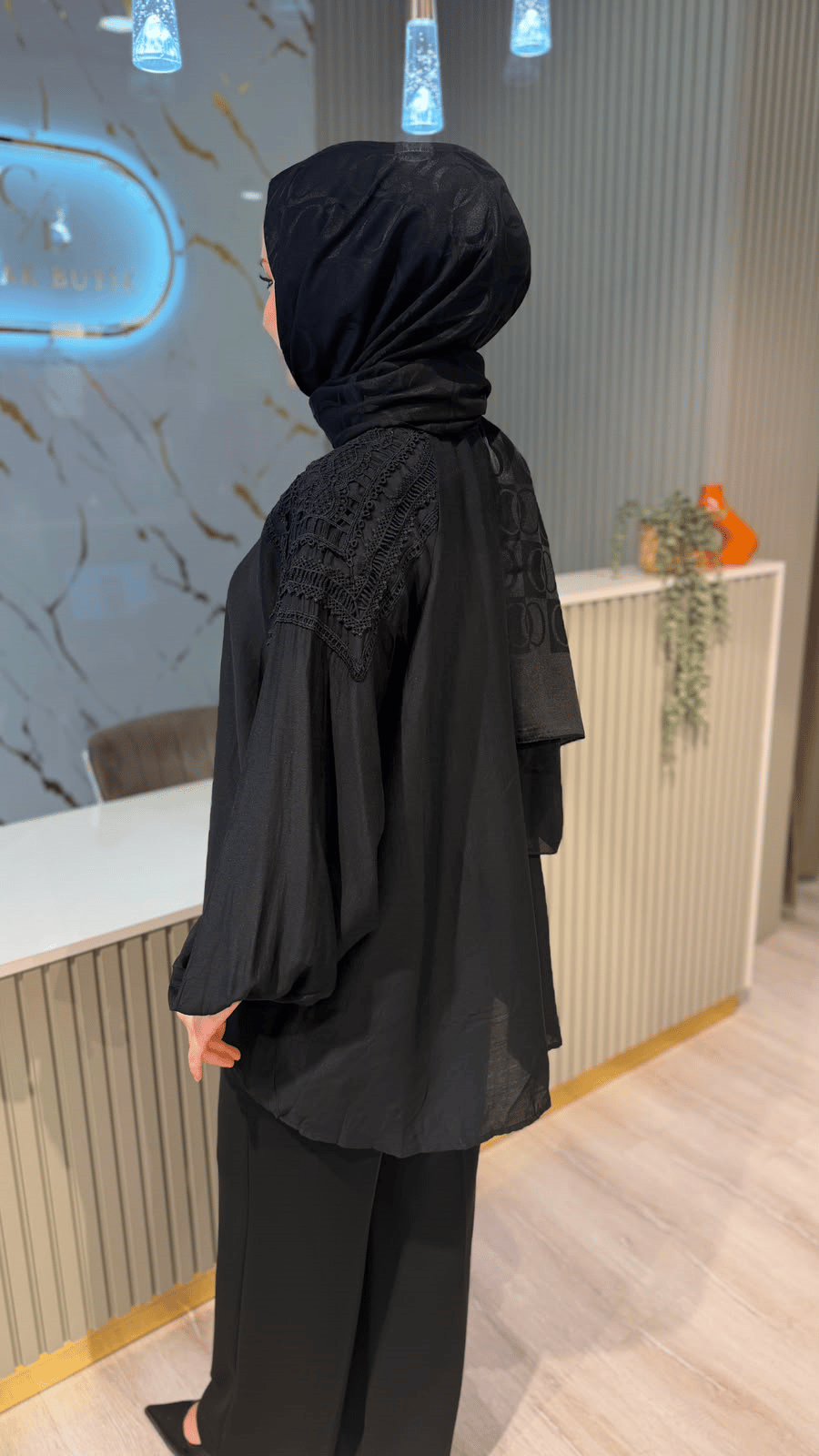 GHİSA 4437 GÖMLEK - SİYAH