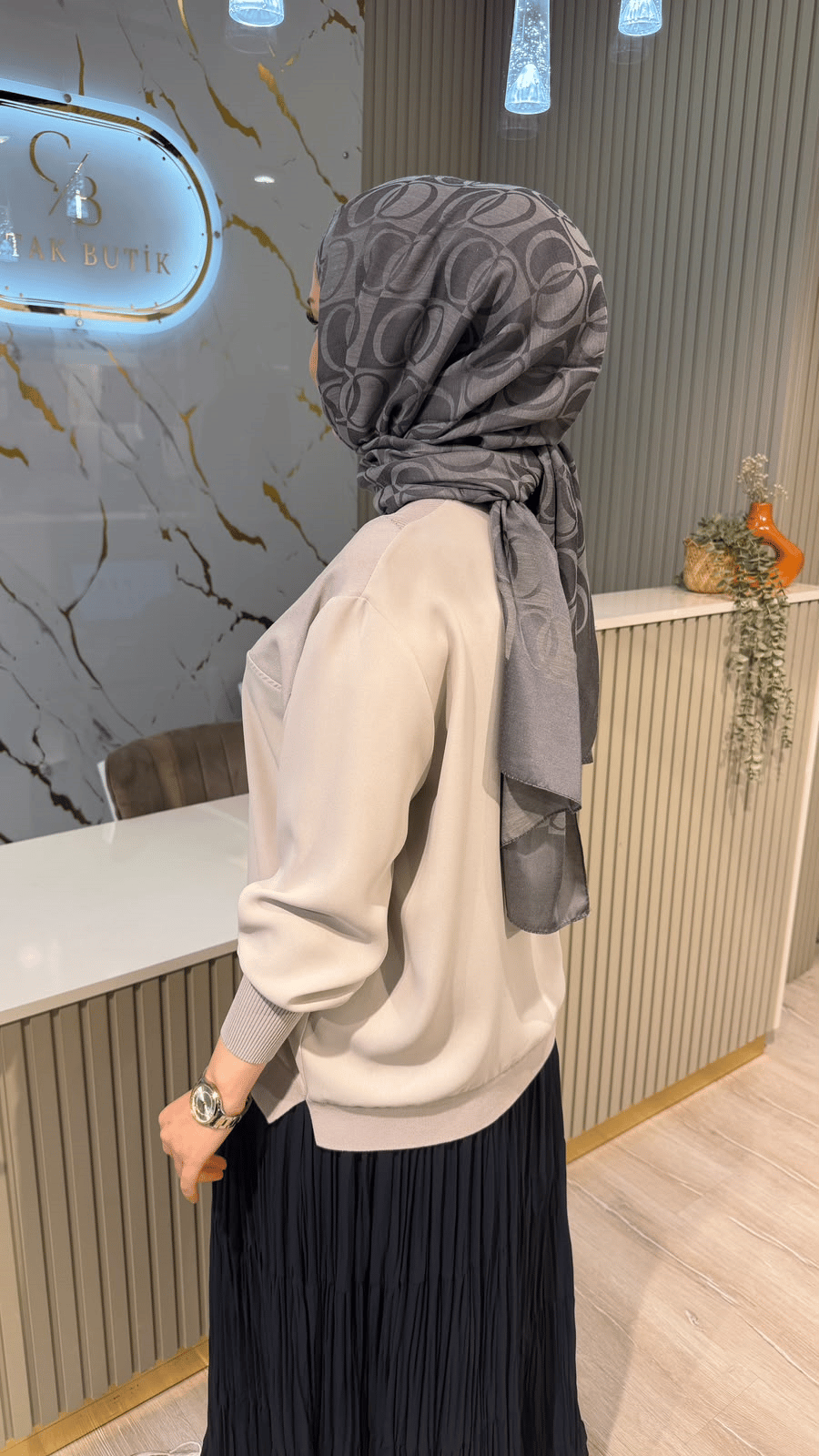GHİSA 4467 BLUZ - GRİ