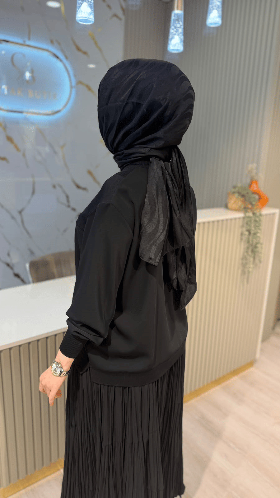 GHİSA 4467 BLUZ - SİYAH