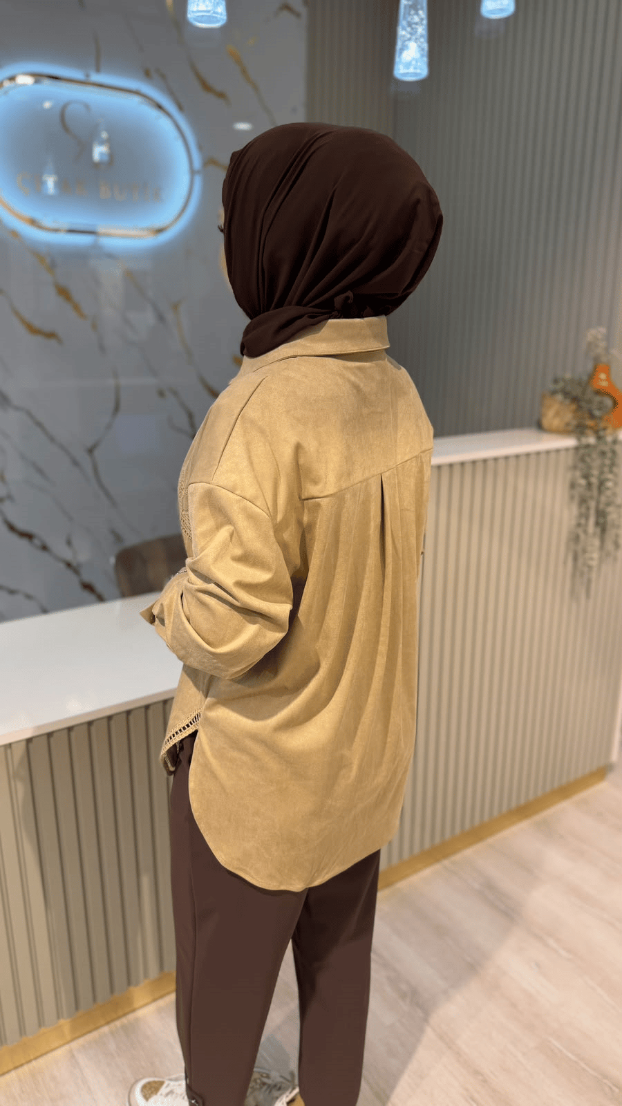 GHİSA 4471 SÜET GÖMLEK - CAMEL