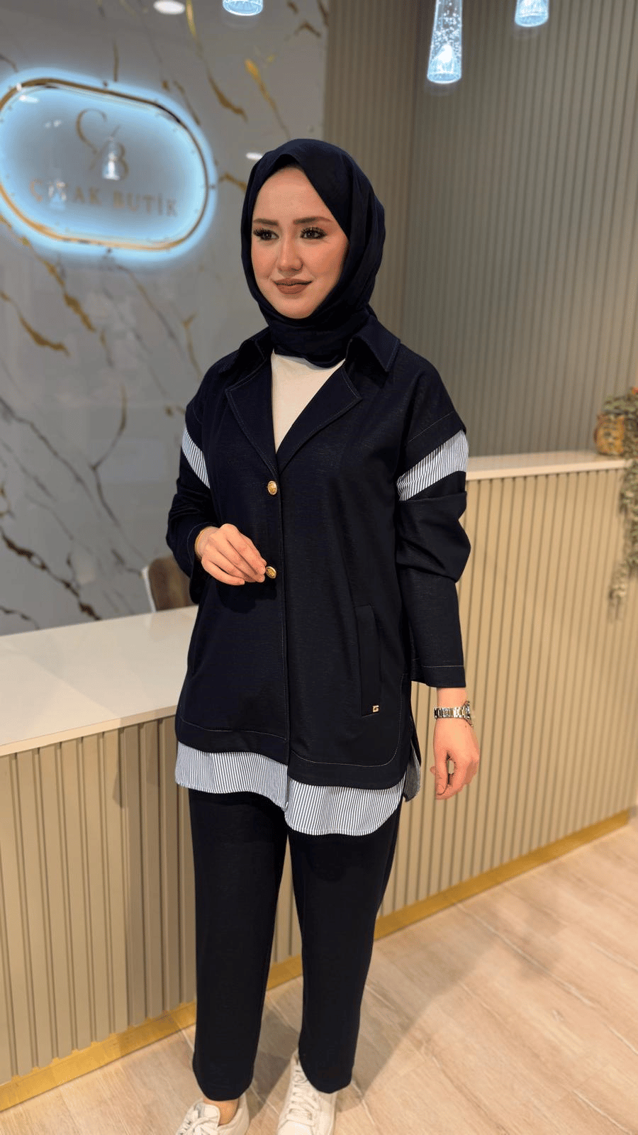 GHİSA 9136 CEKETLİ TAKIM- LACİVERT