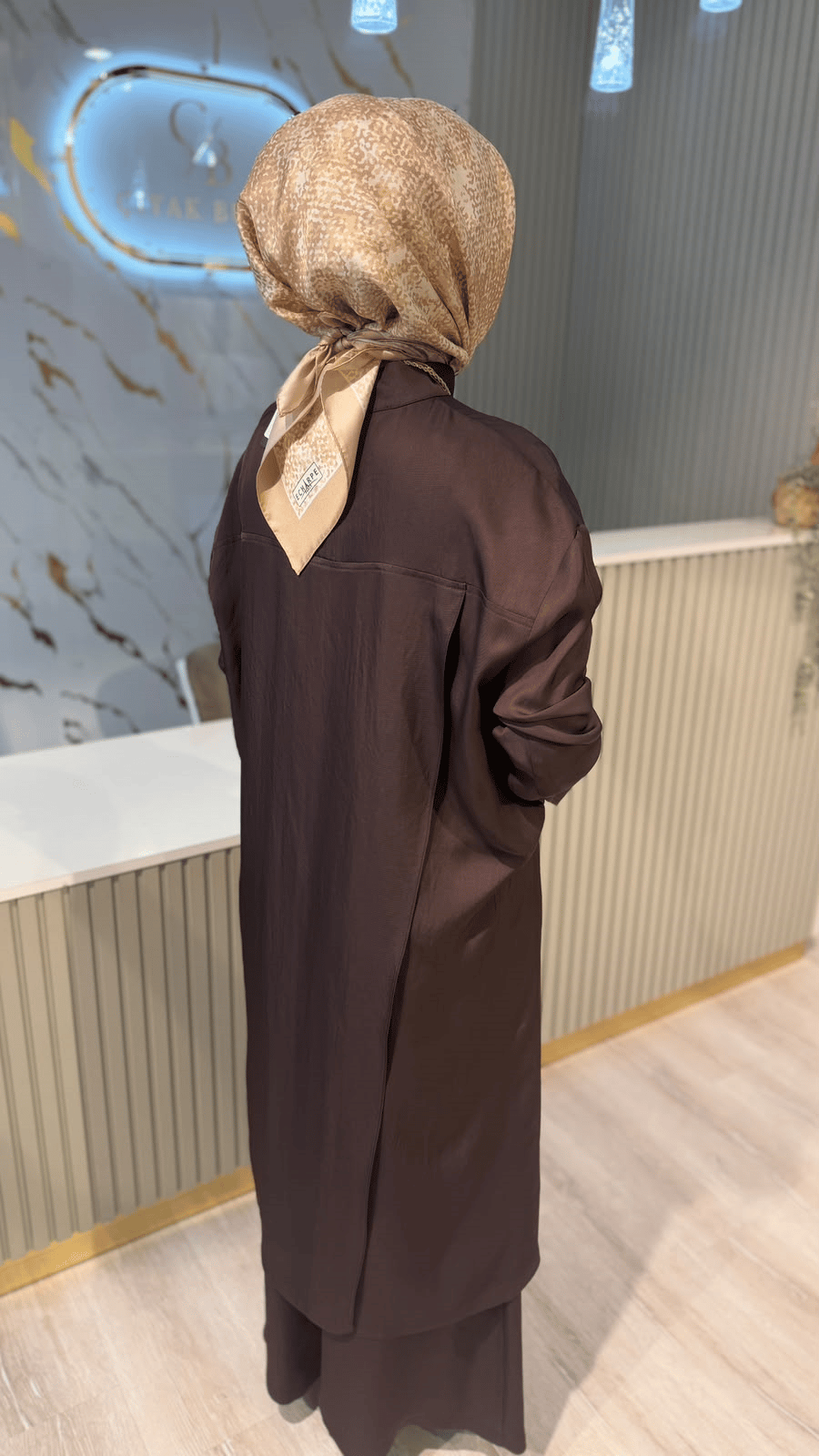 GHİSA 9427 TASARIM TAKIM- KAHVE