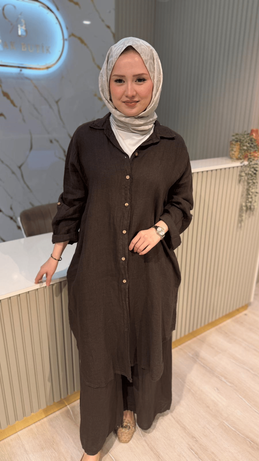 İTHAL 802 BASİC GÖMLEK- KAHVE