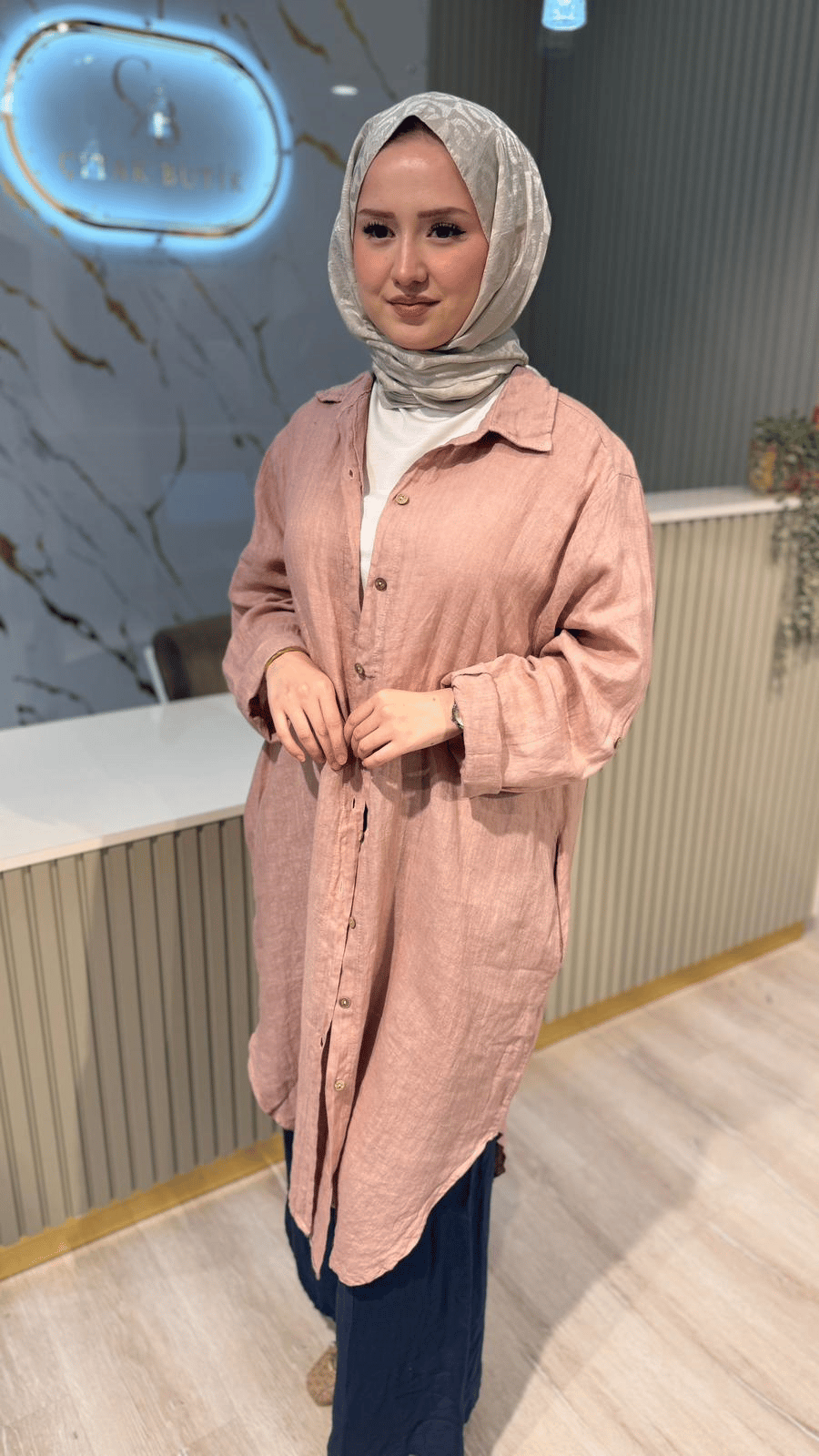 İTHAL 802 BASİC GÖMLEK- PUDRA