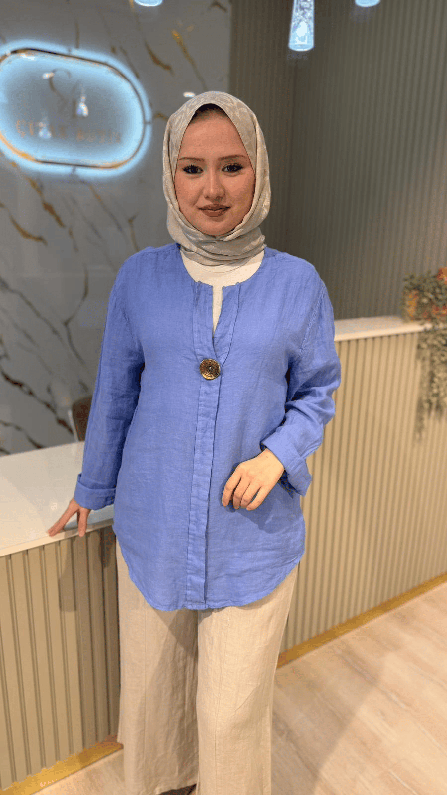 İTHAL 814 GÖMLEK - MAVİ