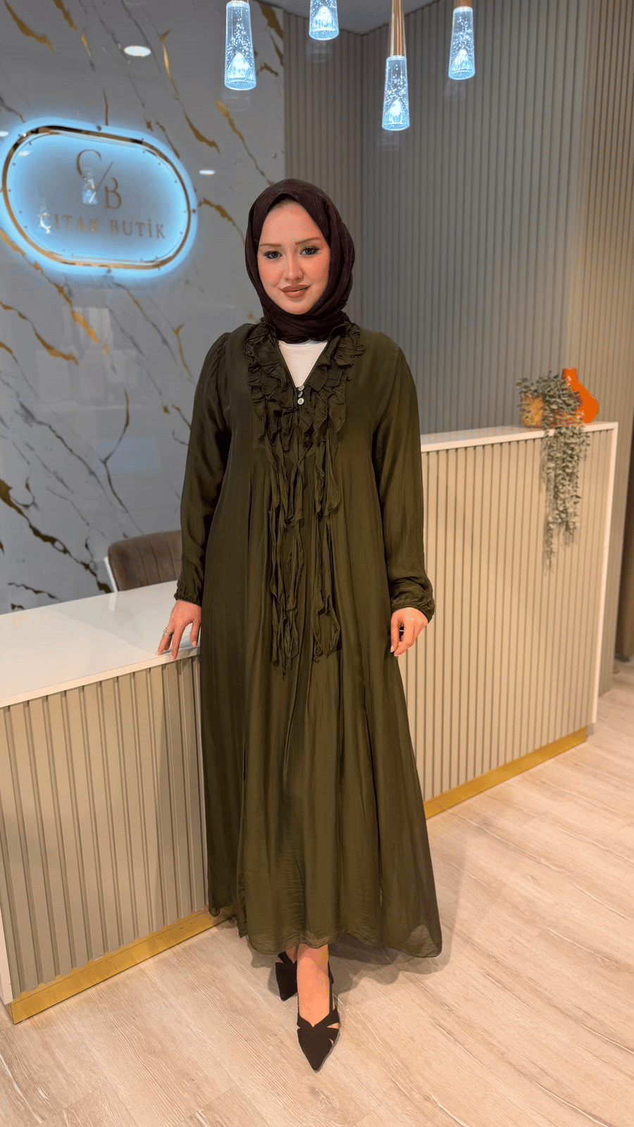 İTHAL 817 ELBİSE - HAKİ