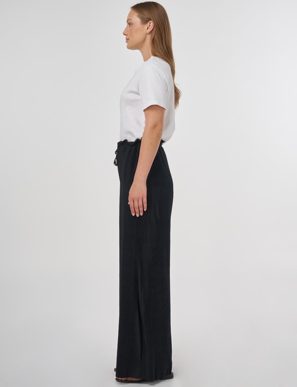 KAYRA 19139 FİTİLLİ PANTALON-SİYAH
