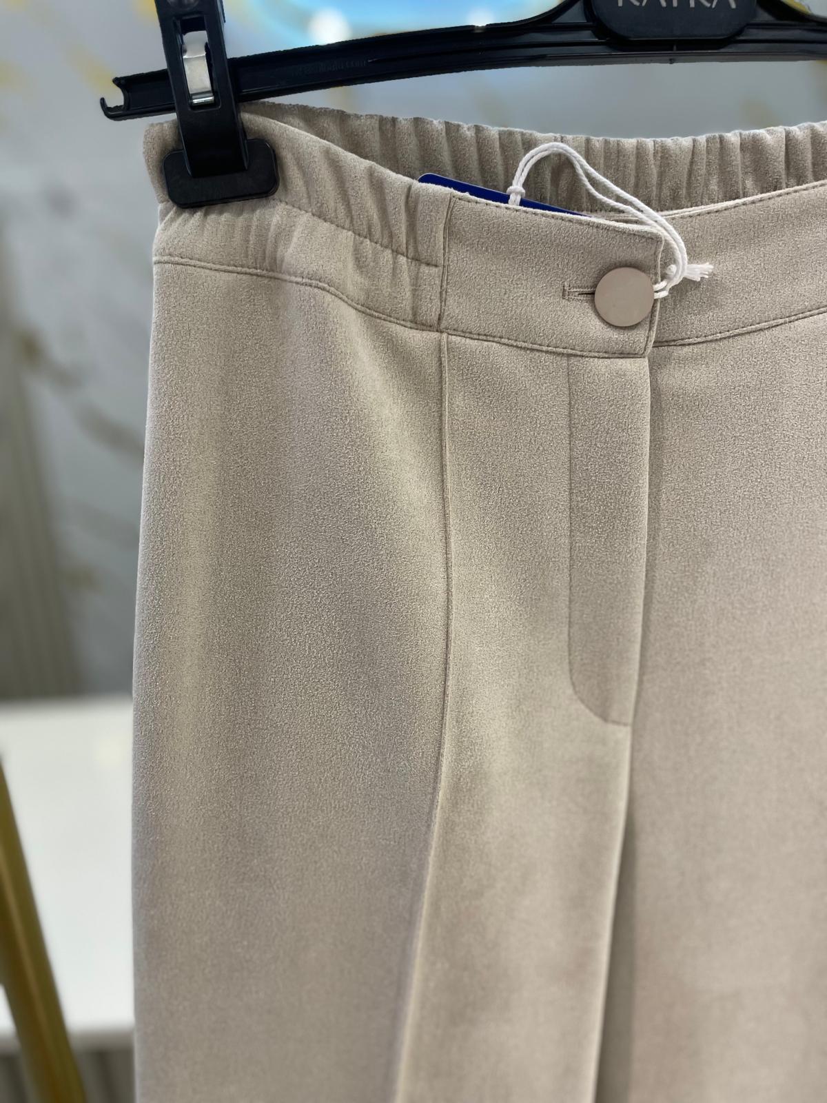 KAYRA 79040 SÜET PANTALON-TAŞ