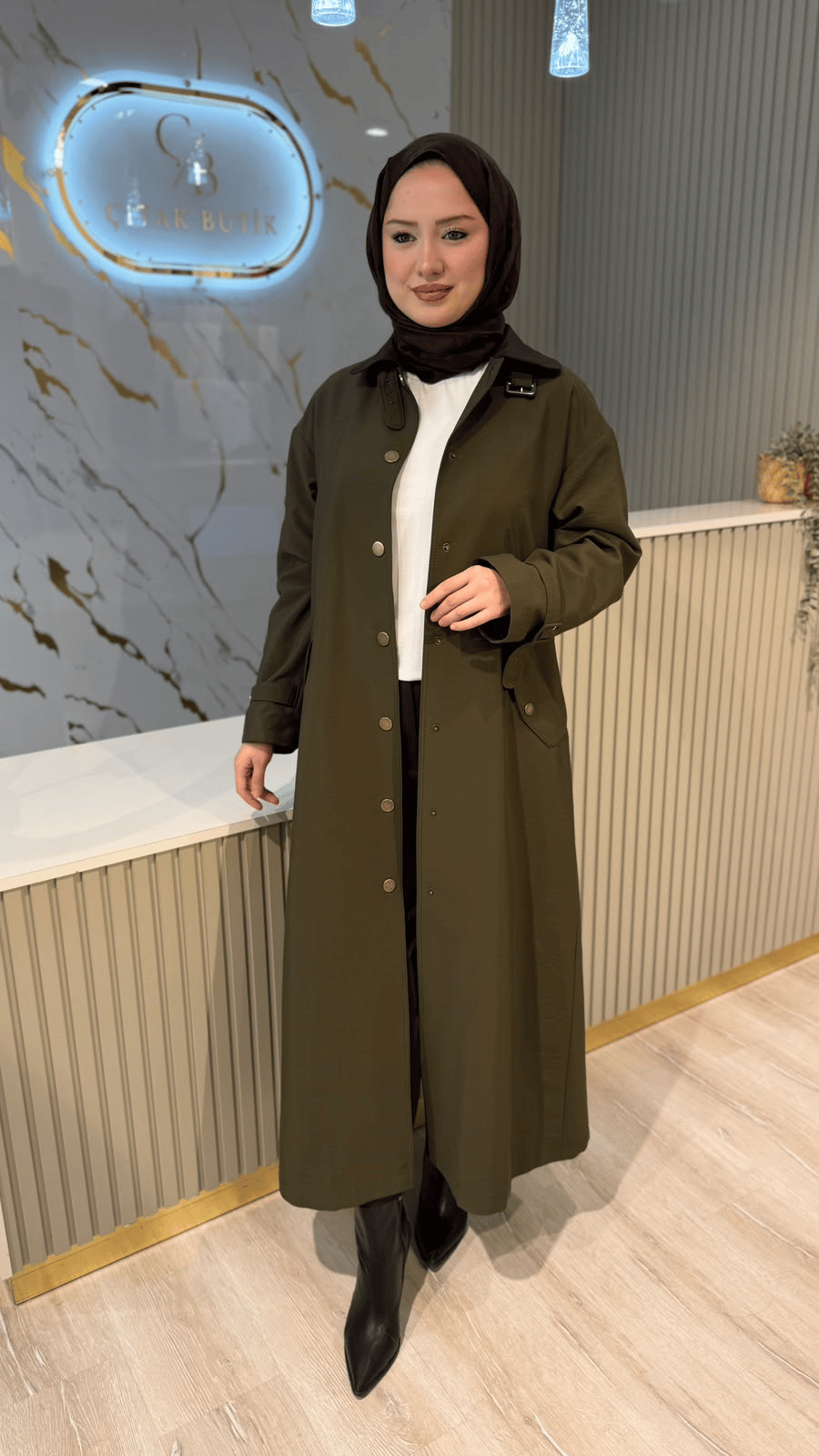 MASSİMO DONNA 833 TRENÇKOT - HAKİ