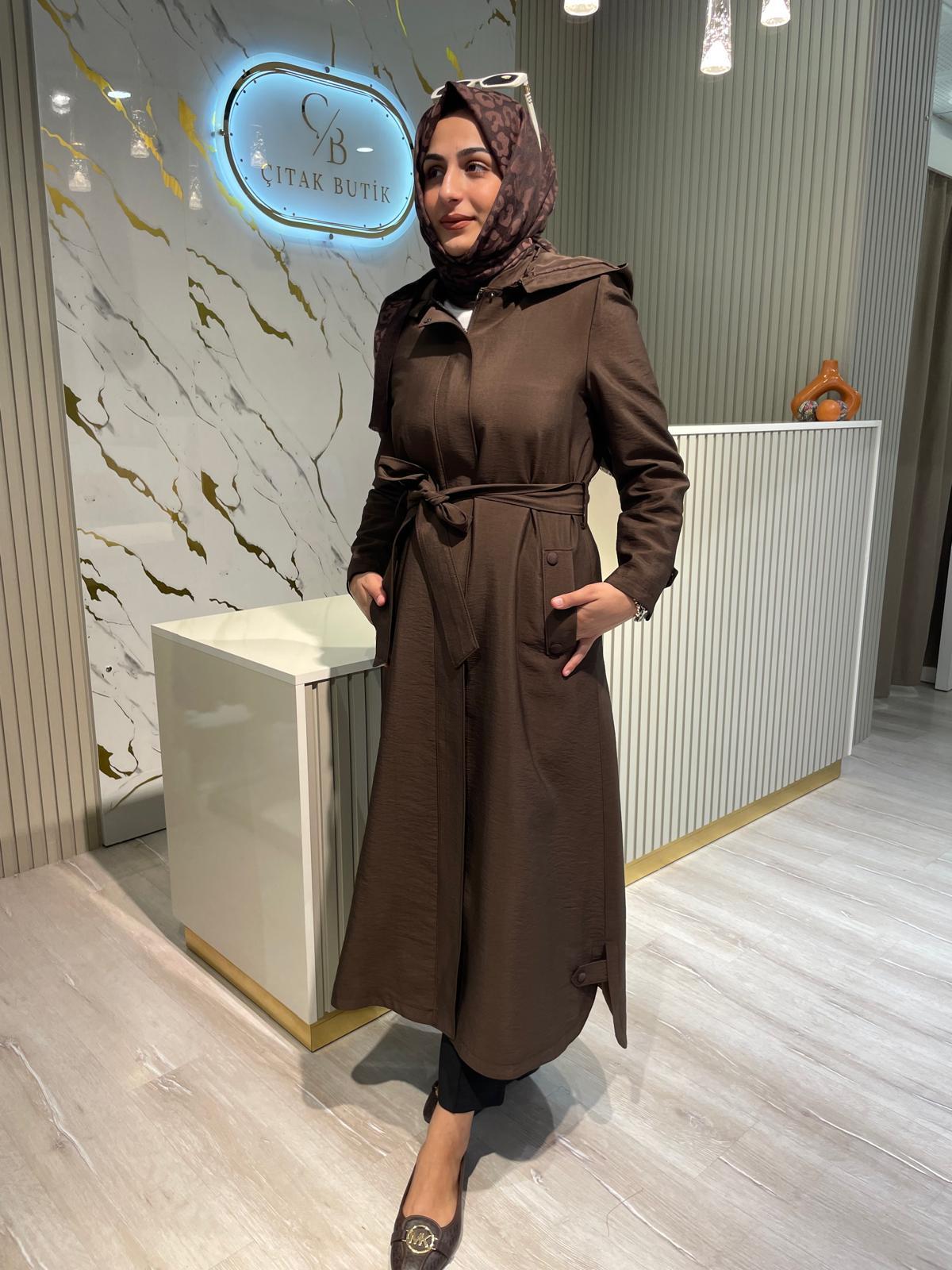 MASSİMO DONNA 837 TRENÇ-KAHVE