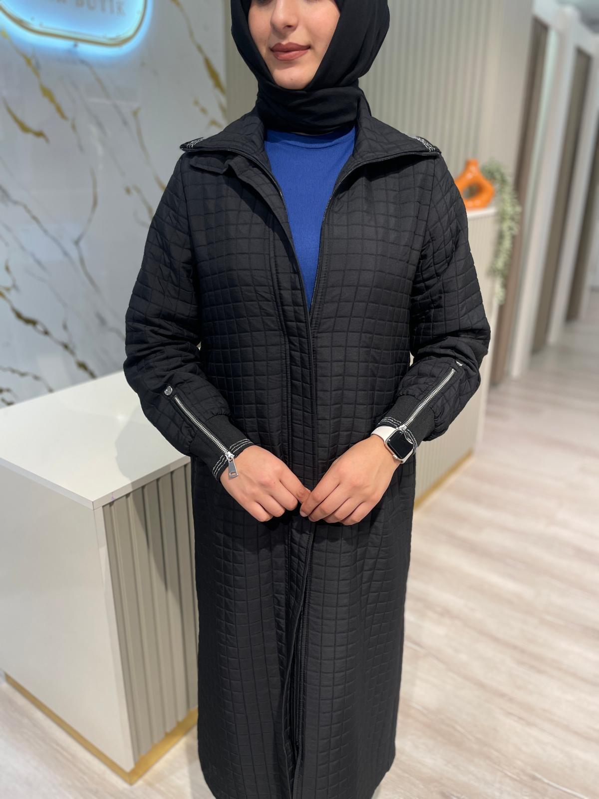 MİCCA 252519 SİM DETAY KAPİTONE KAP-SİYAH
