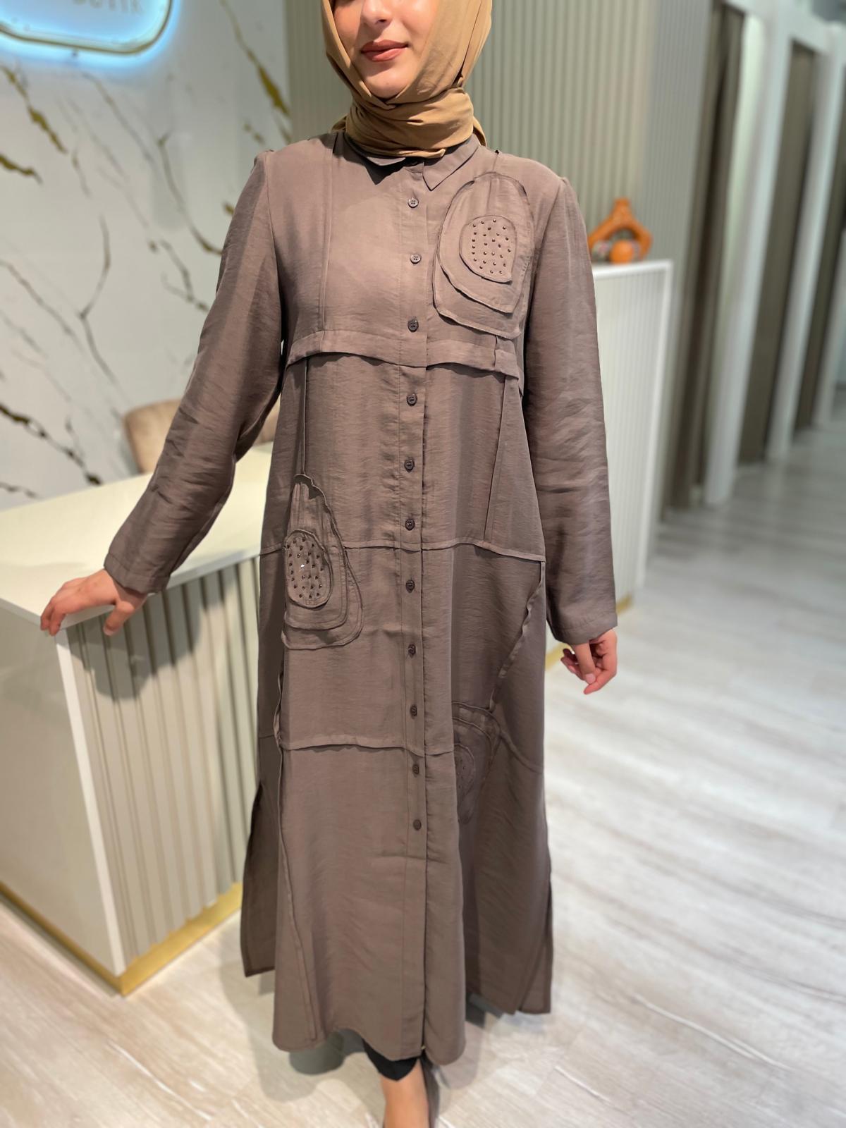 MİCCA 252601 GÖMLEK KAP-KAHVE