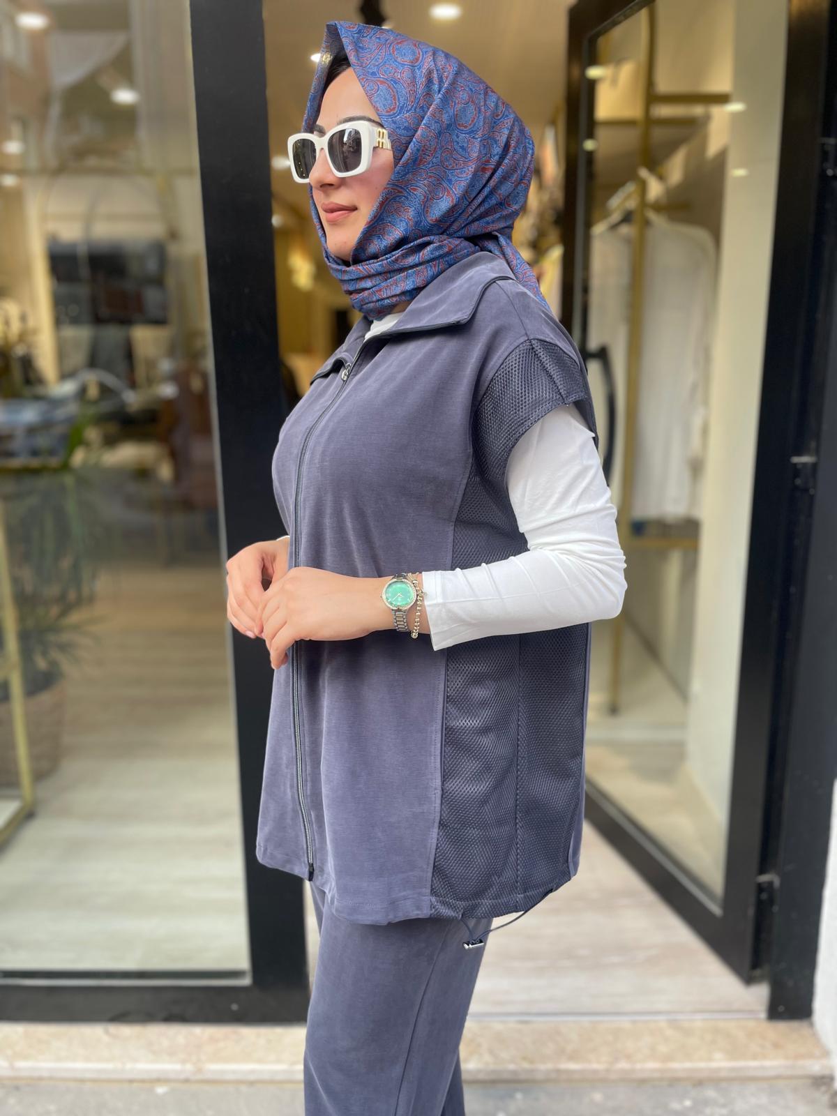 MİCCA 252855 YELEKLİ FİLE DETAY TAKIM-LACİ