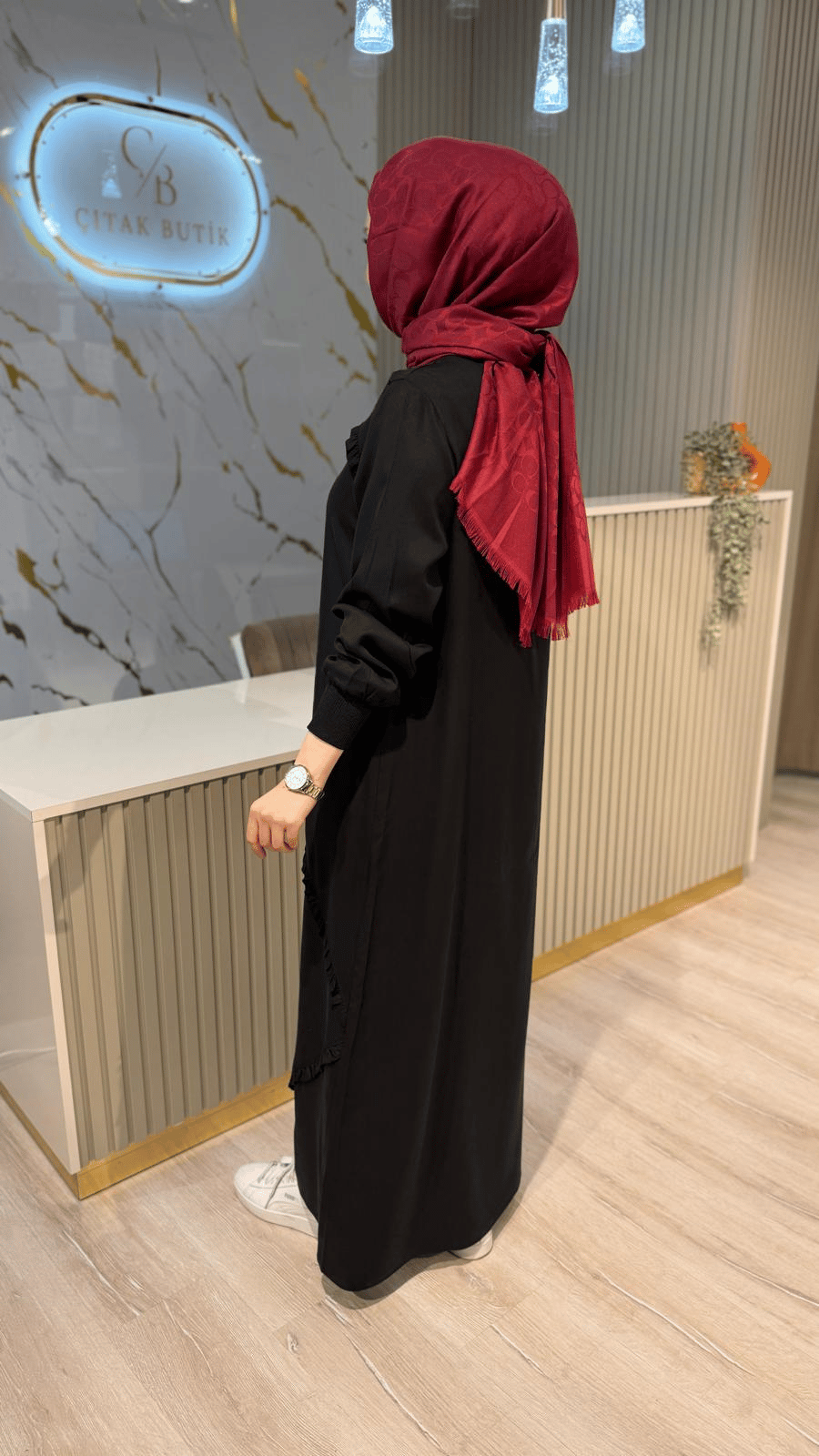 MİCCA 261309 FIRFIR DETAY ELBİSE -SİYAH