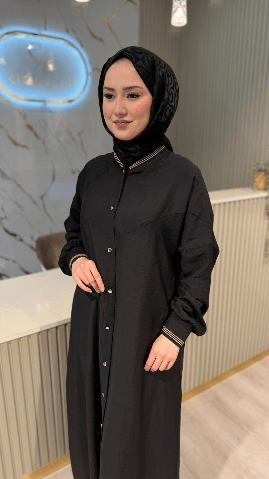 MİCCA 261566 RİBANALI KAP/ FERACE - SİYAH