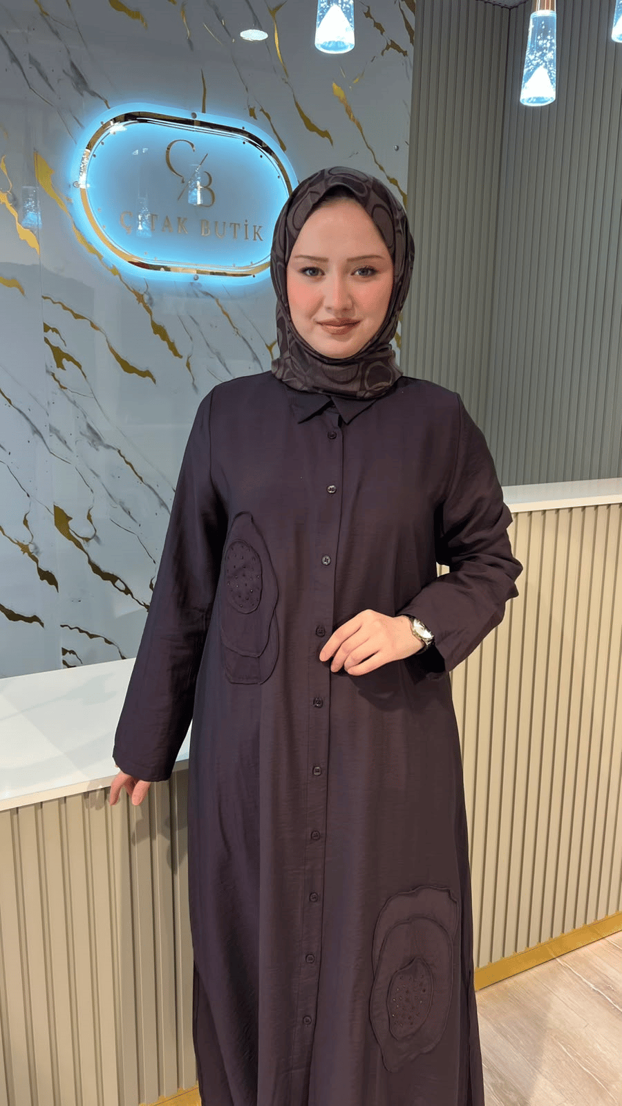 MİCCA 261572 GÖMLEK KAP - KAHVE