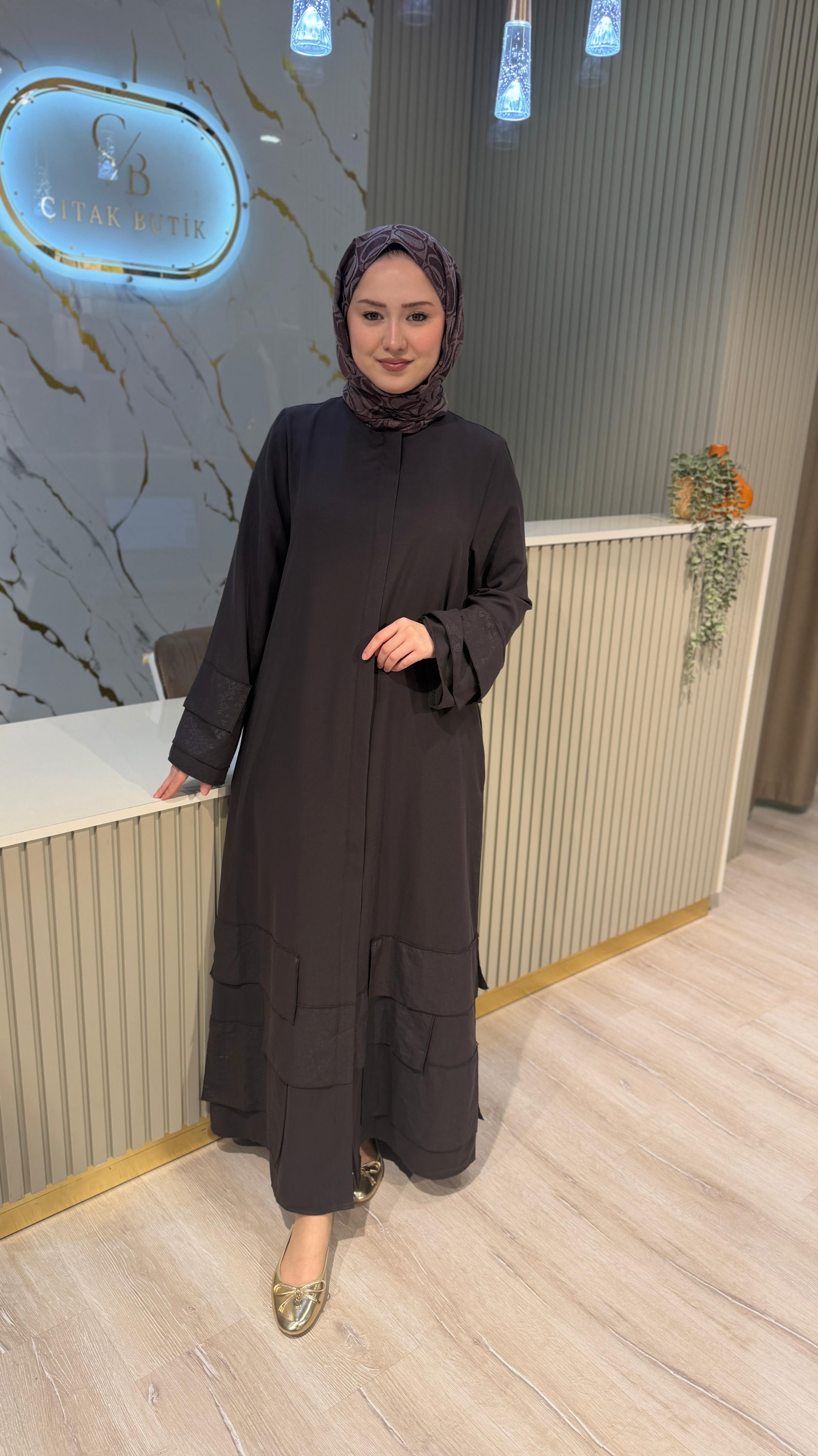 MİCCA 261574 DESENLİ  FERACE - KAHVE