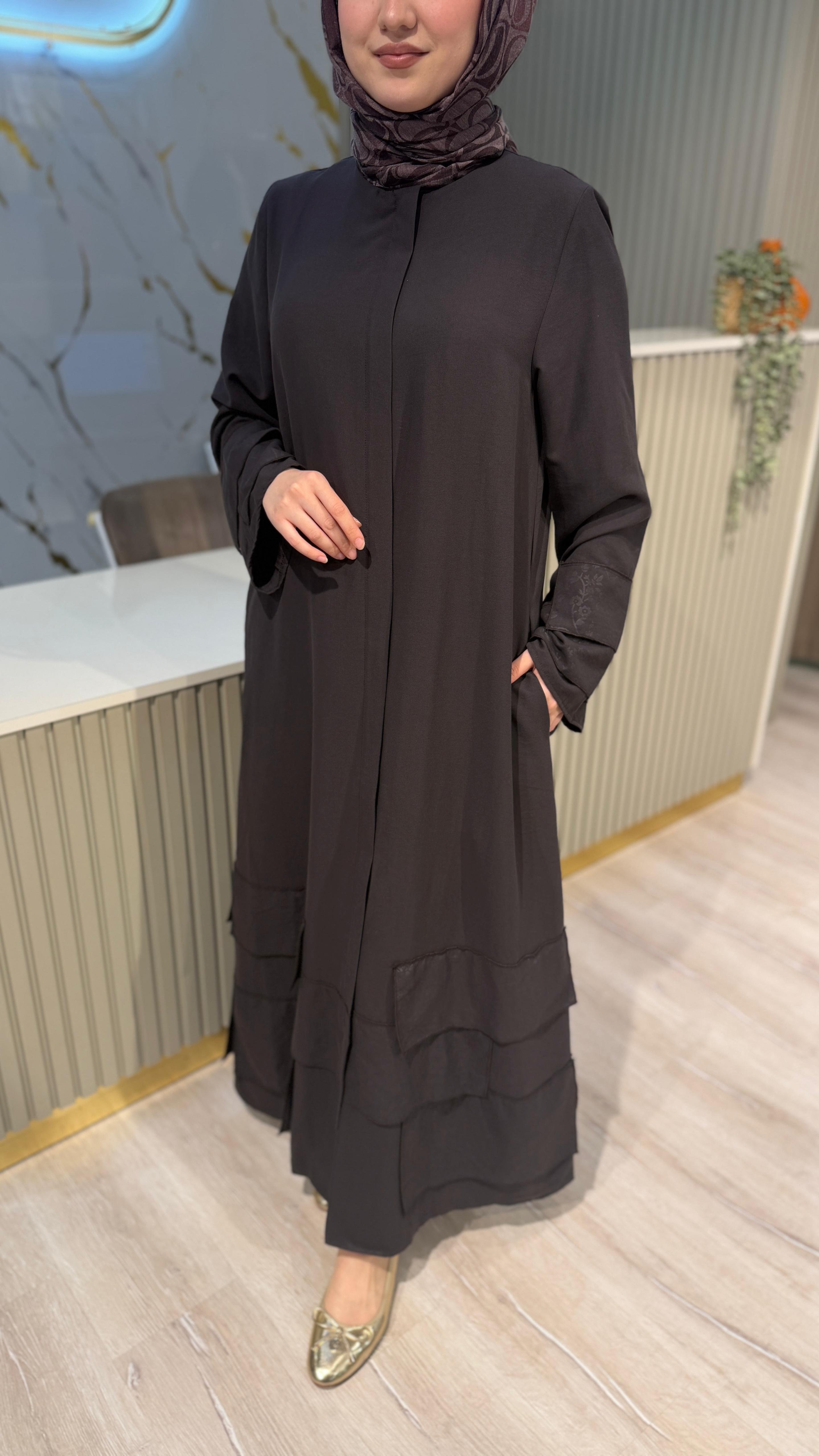 MİCCA 261574 DESENLİ  FERACE - KAHVE