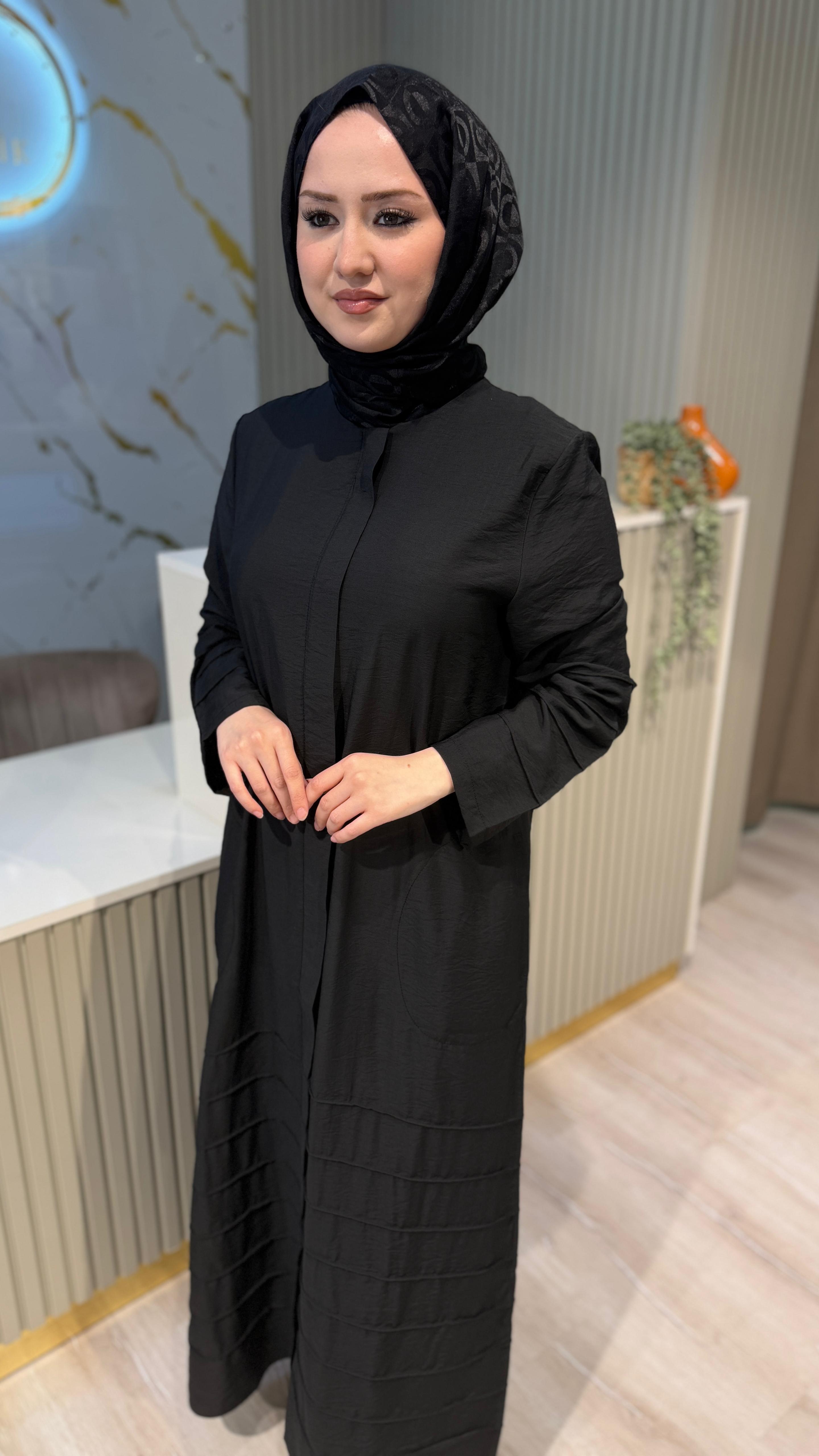 MİCCA 261586 NERVÜR DETAY FERACE - SİYAH