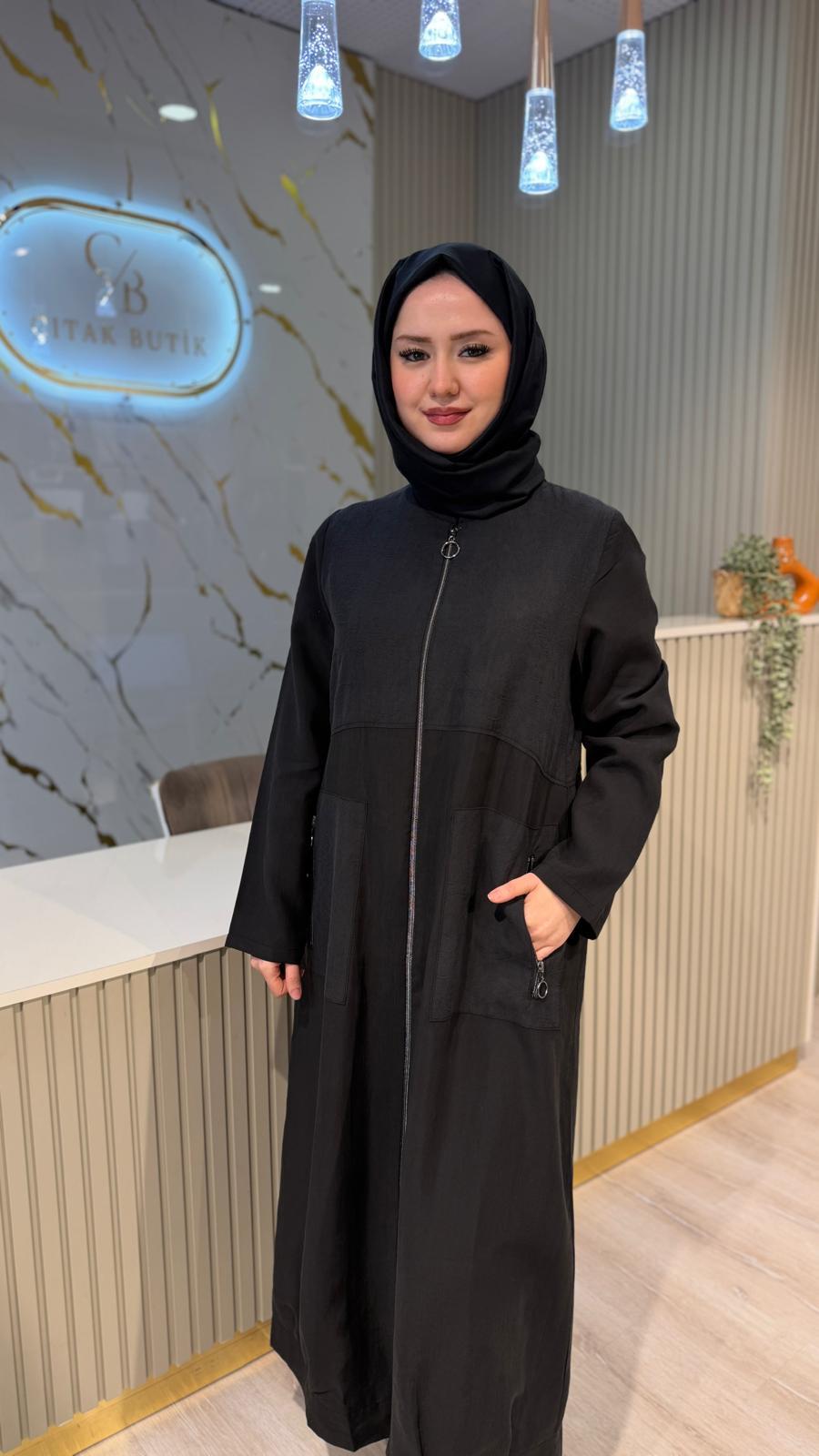 MİCCA 261839 DESENLİ FERACE - SİYAH