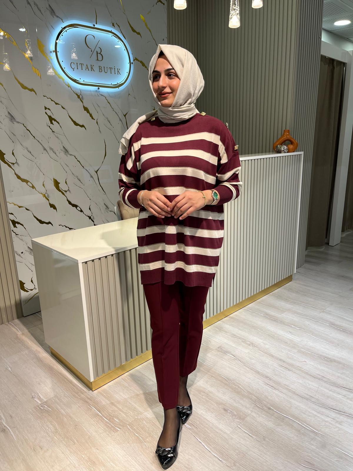 MRW 1500 PARİS TRİKO TUNİK -BORDO