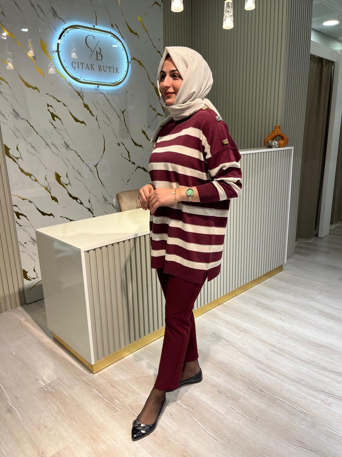 MRW 1500 PARİS TRİKO TUNİK -BORDO
