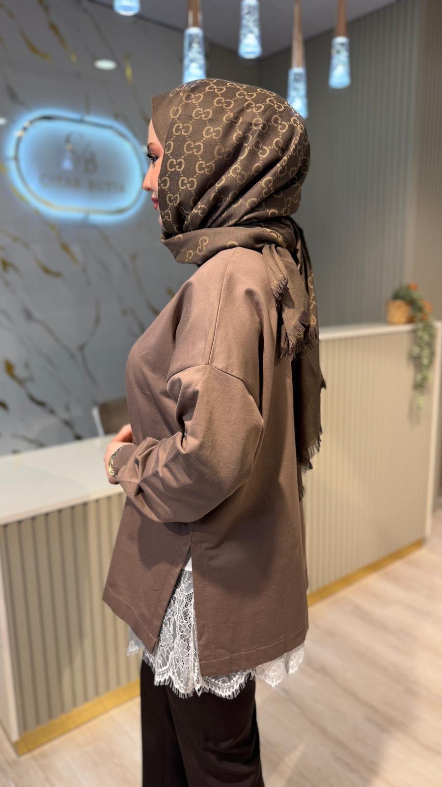 MRW 1793 LOLİ SWEAT-KAHVERENGİ