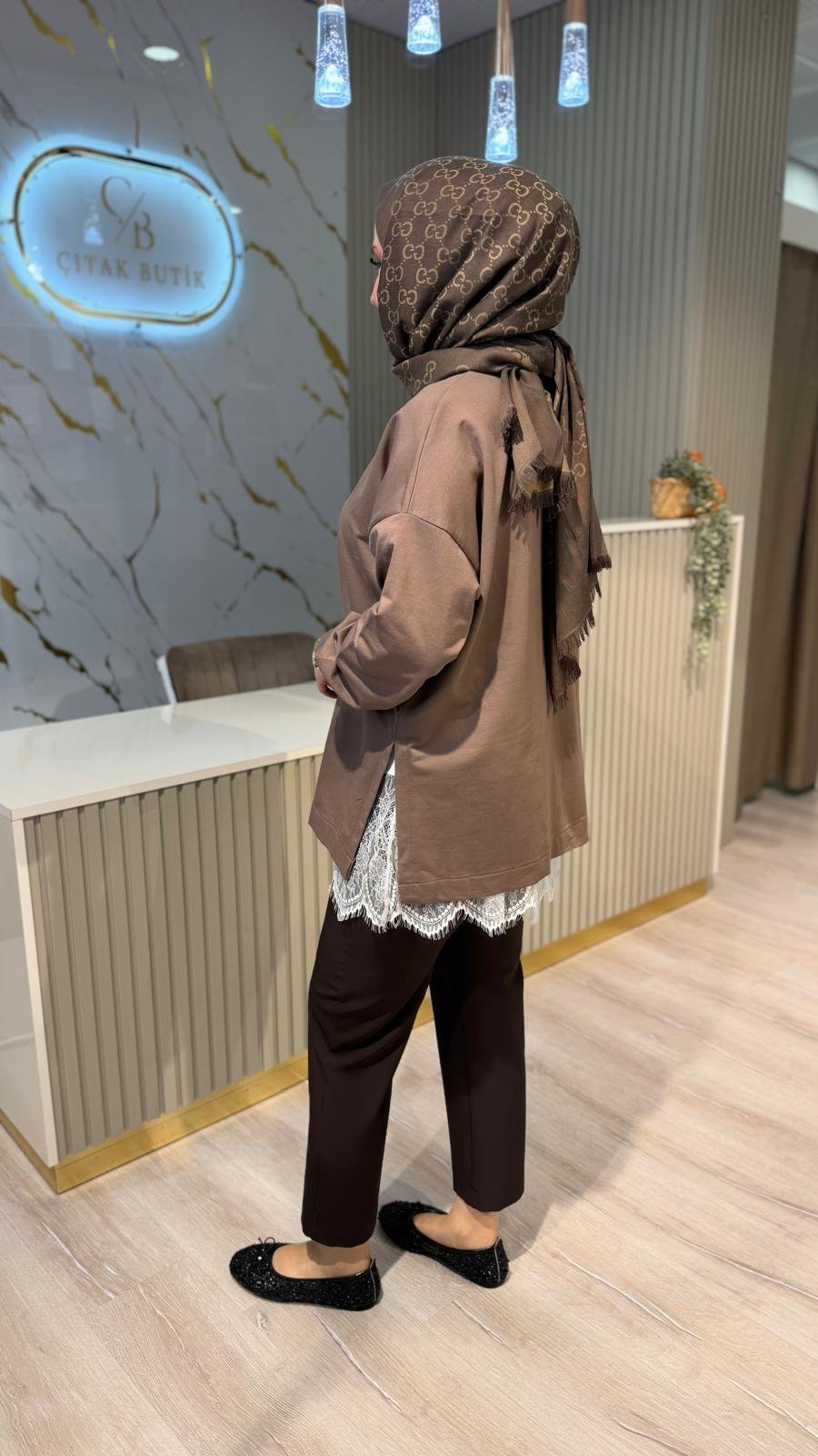 MRW 1793 LOLİ SWEAT-KAHVERENGİ