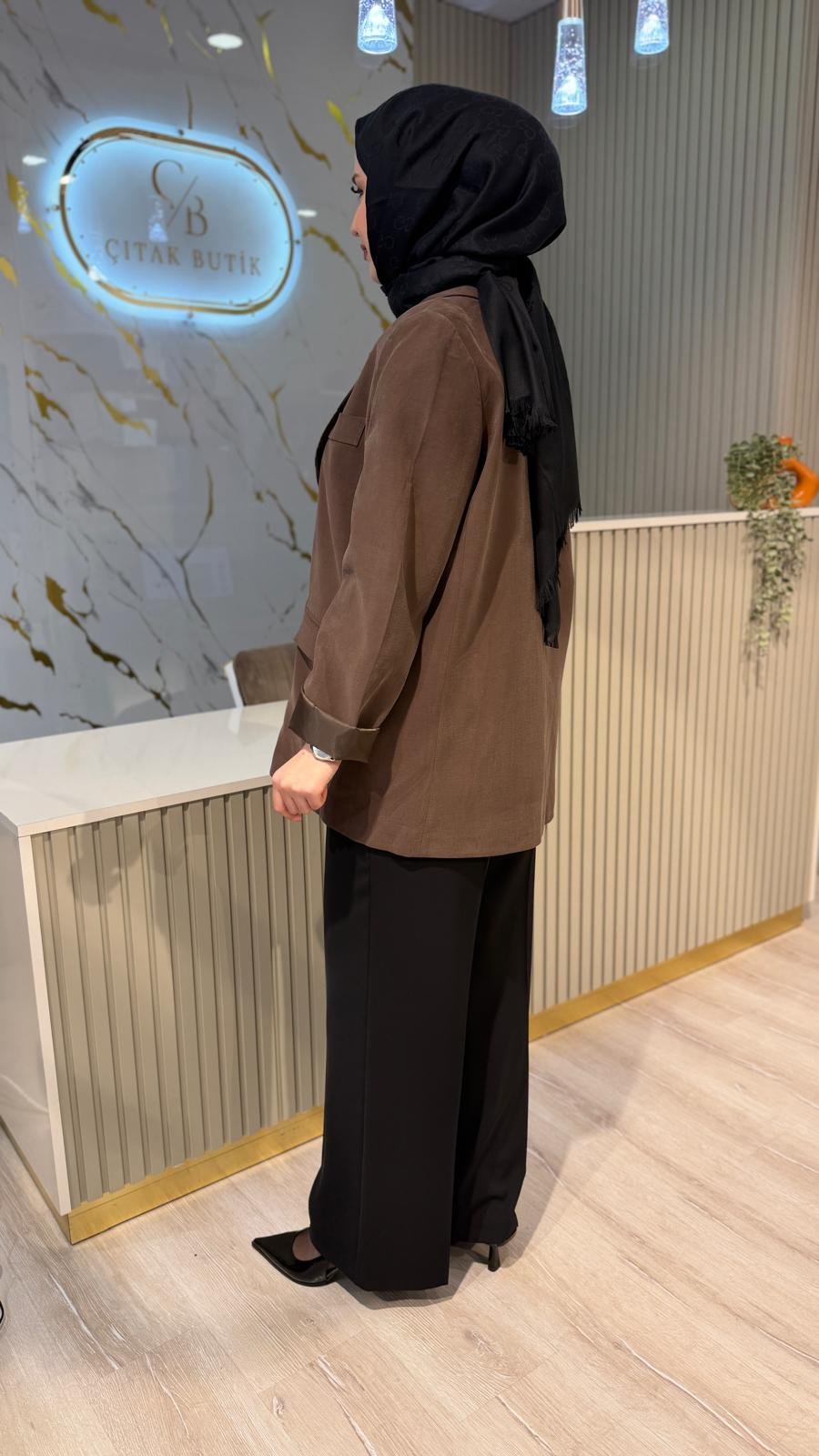 MRW 1806 BLAZER CEKET-KAHVERENGİ