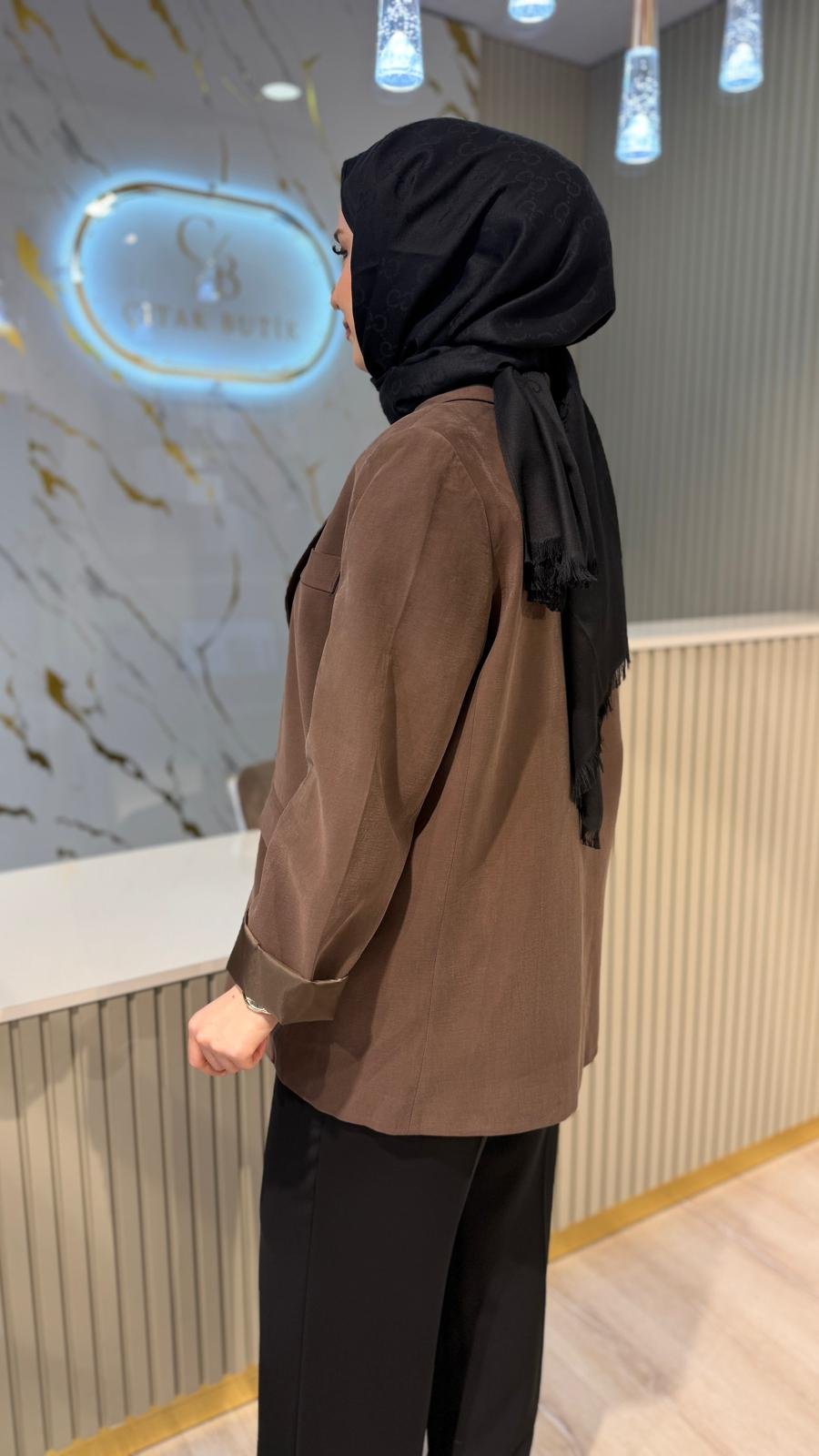 MRW 1806 BLAZER CEKET-KAHVERENGİ