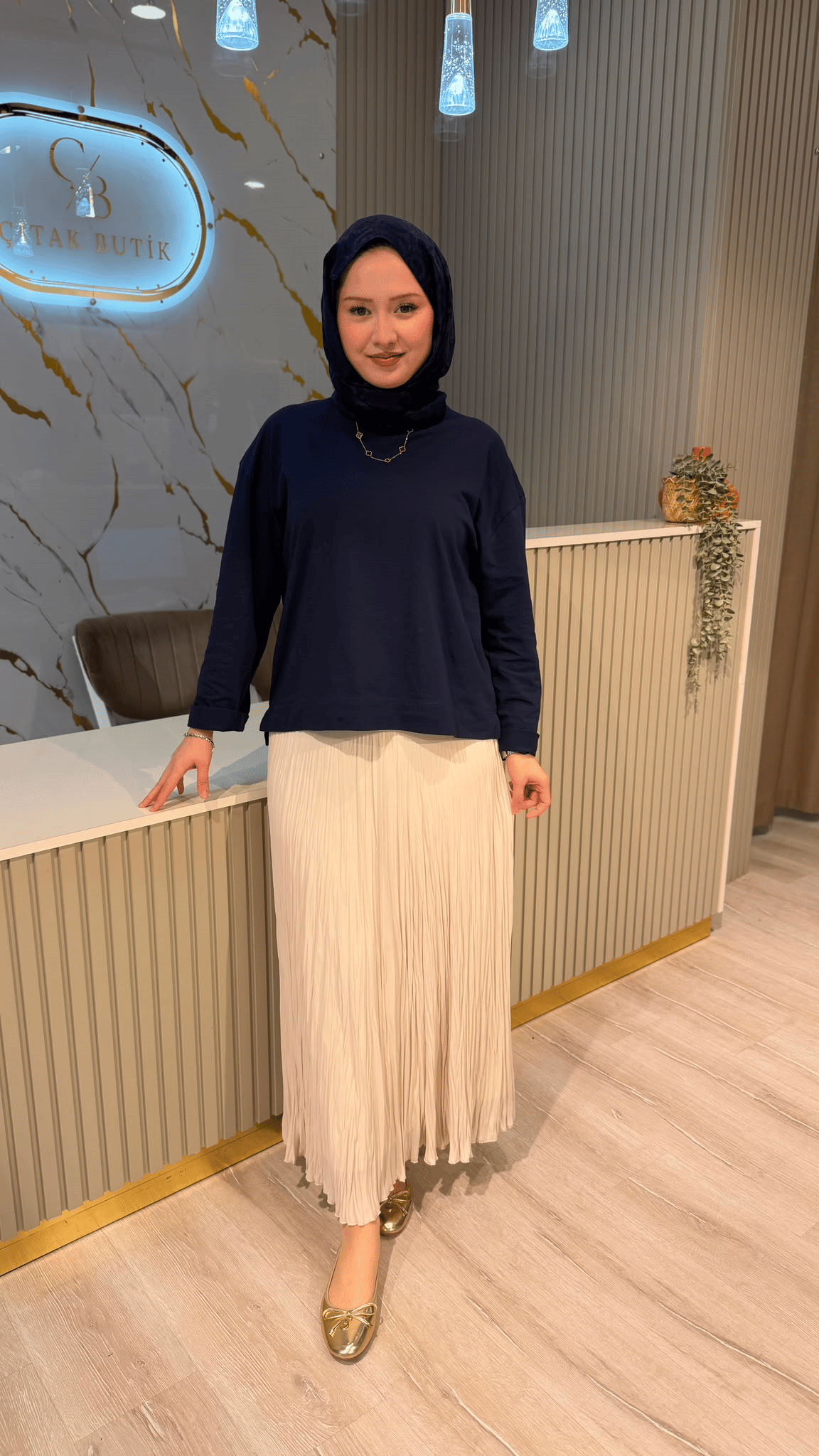 MRW 1838 COMFY PENYE TUNİK - LACİVERT