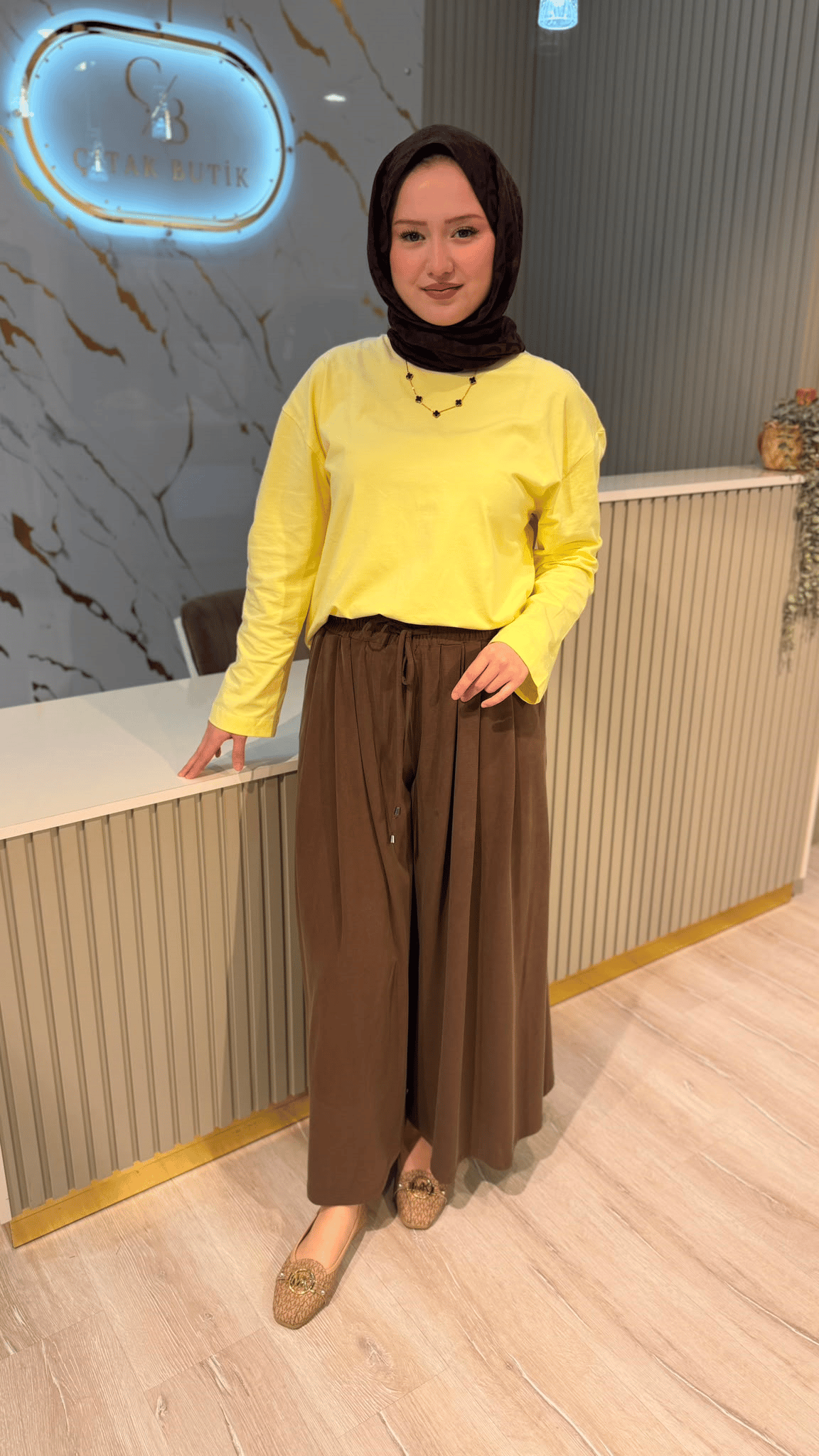 MRW 1838 COMFY PENYE TUNİK - SARI