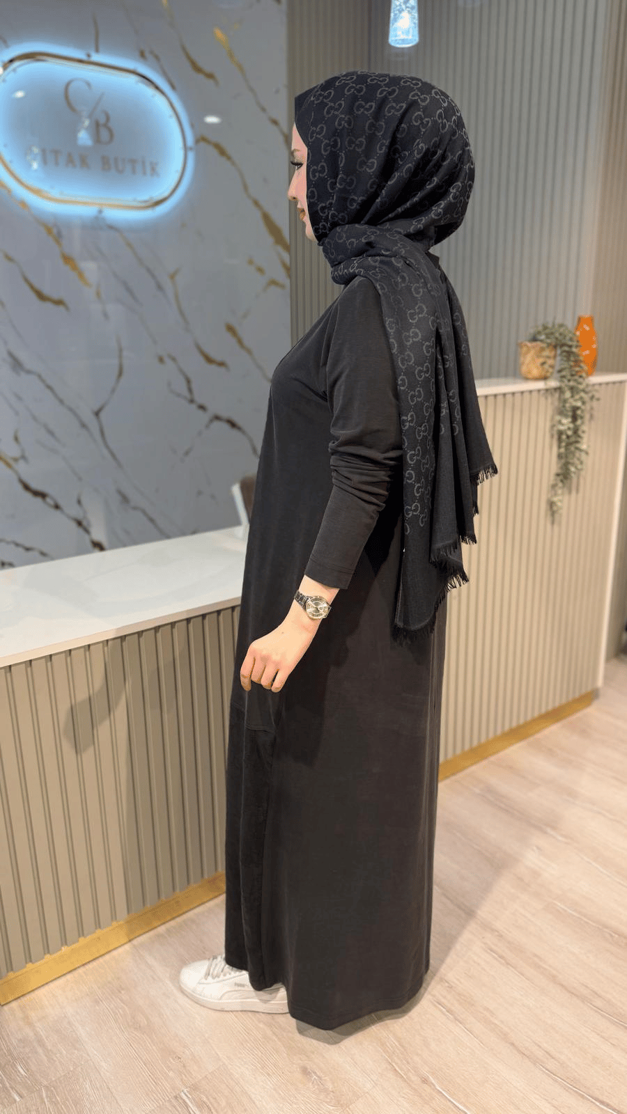 NÇ 26135 ELBİSE - SİYAH