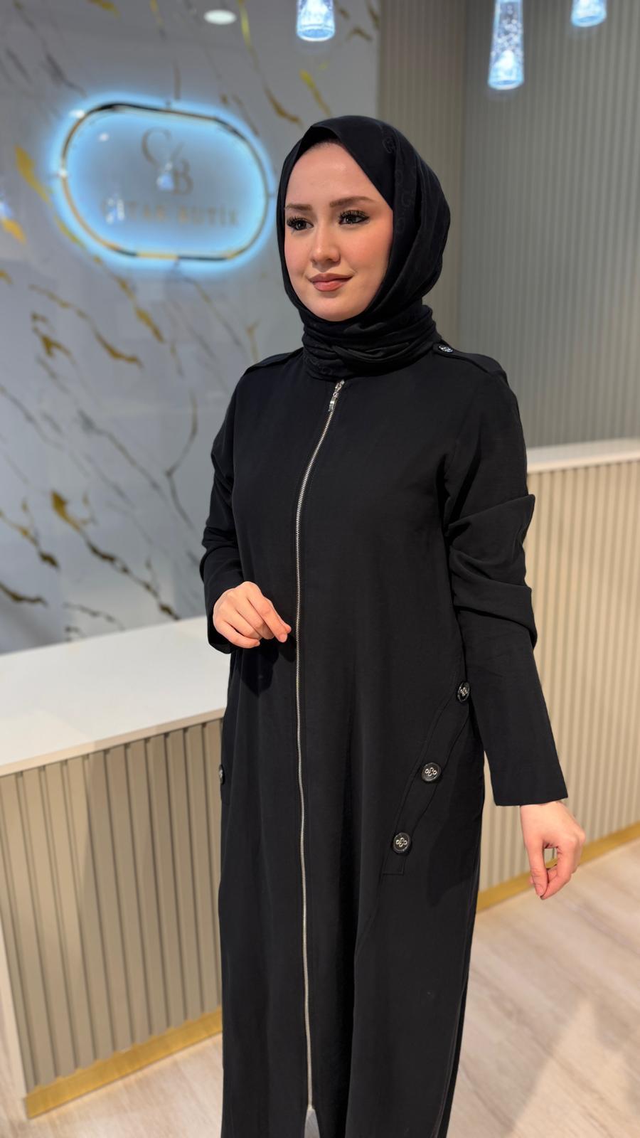 NÇ 26900 DÜĞME DETAY FERACE-SİYAH