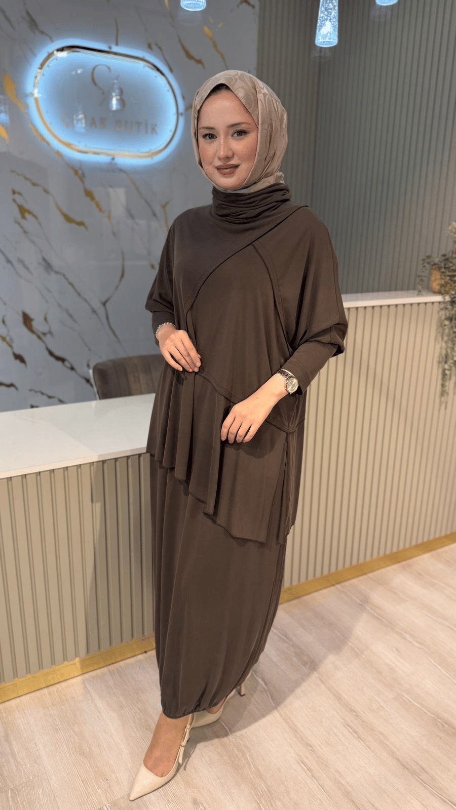 NURCAN ÇETİN 26524 ETEKLİ TAKIM-HAKİ